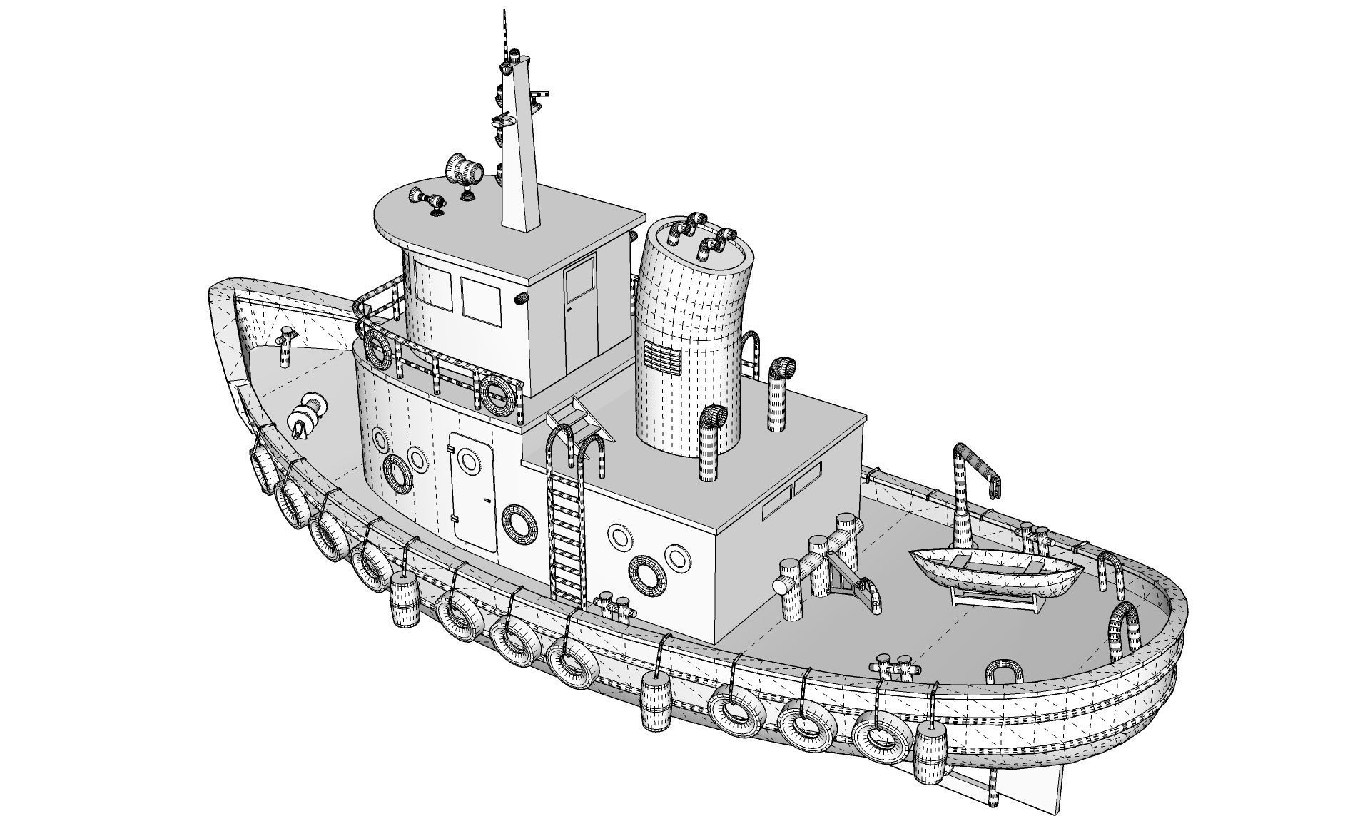 Tugboat 3D model_17