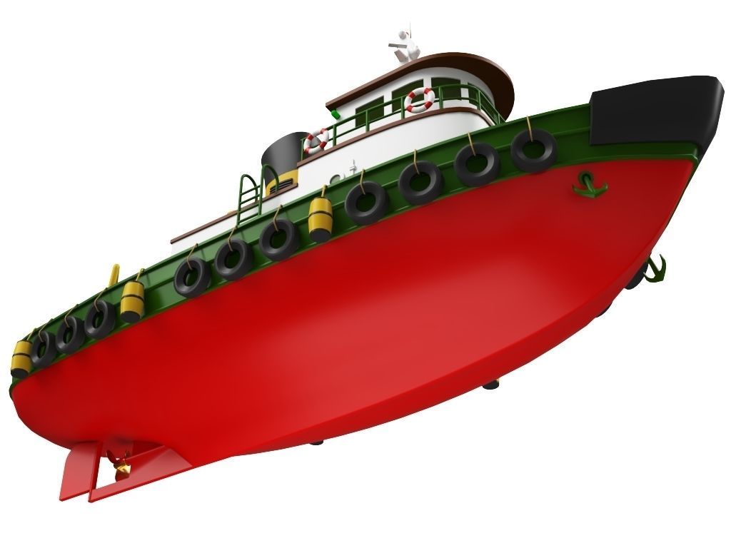 Tugboat 3D model_9