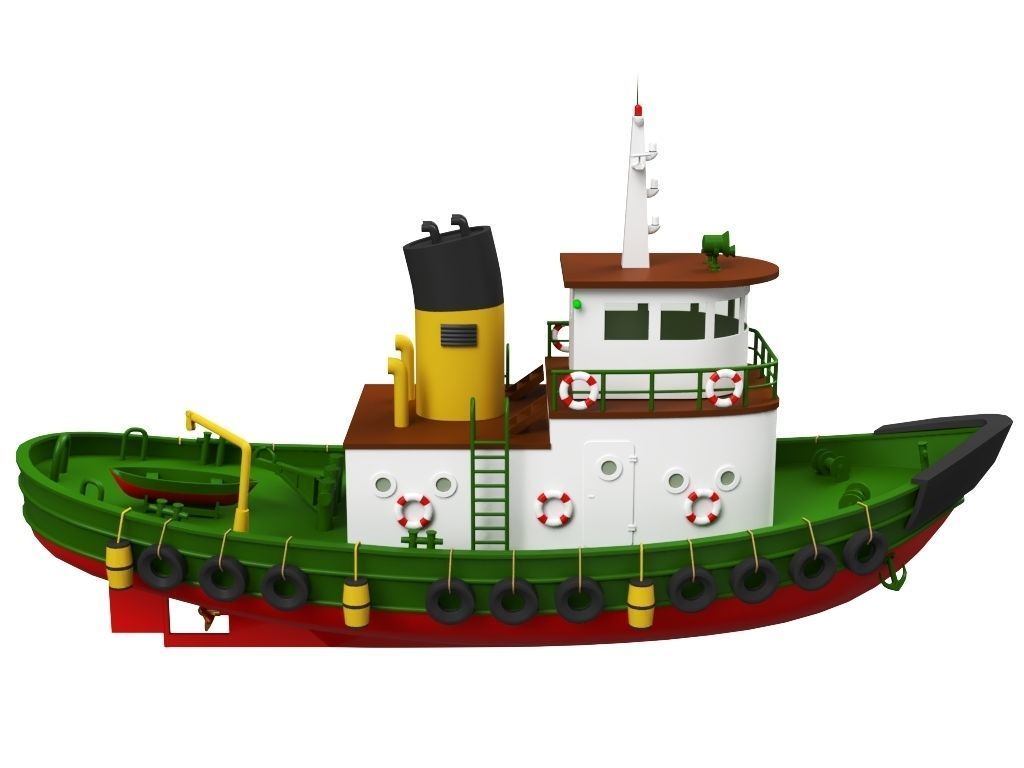Tugboat 3D model_7