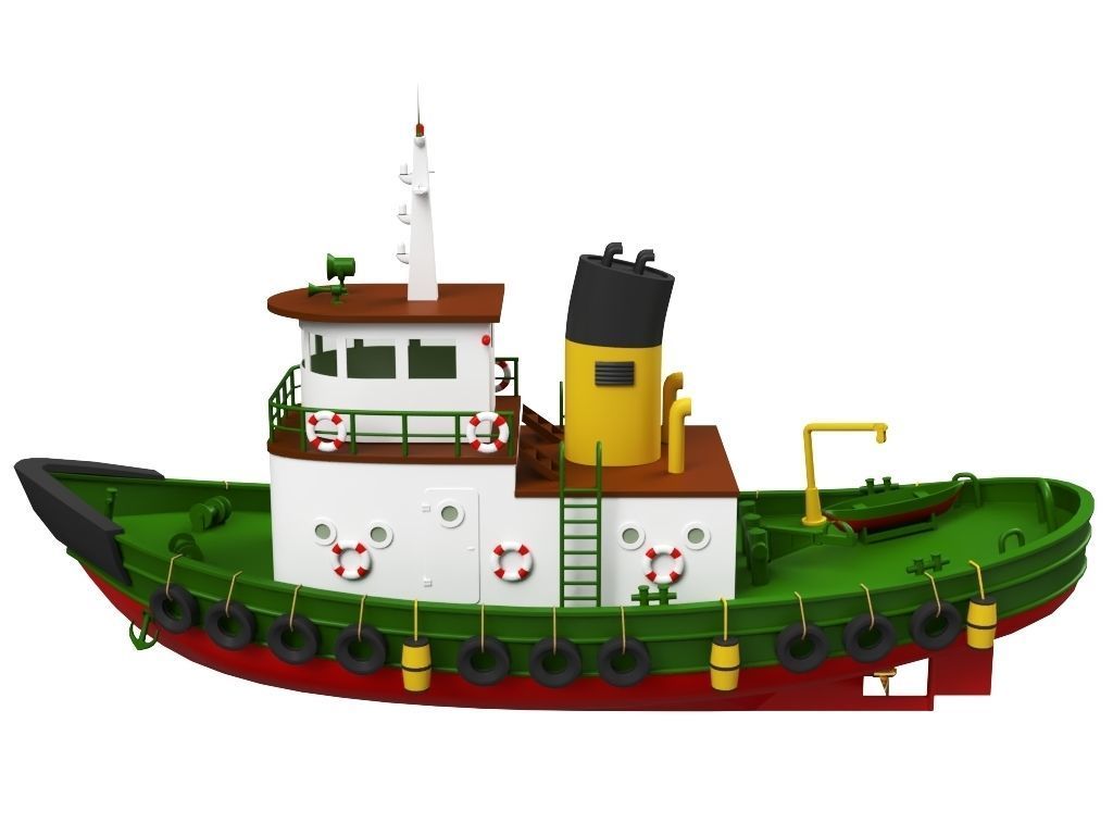 Tugboat 3D model_3