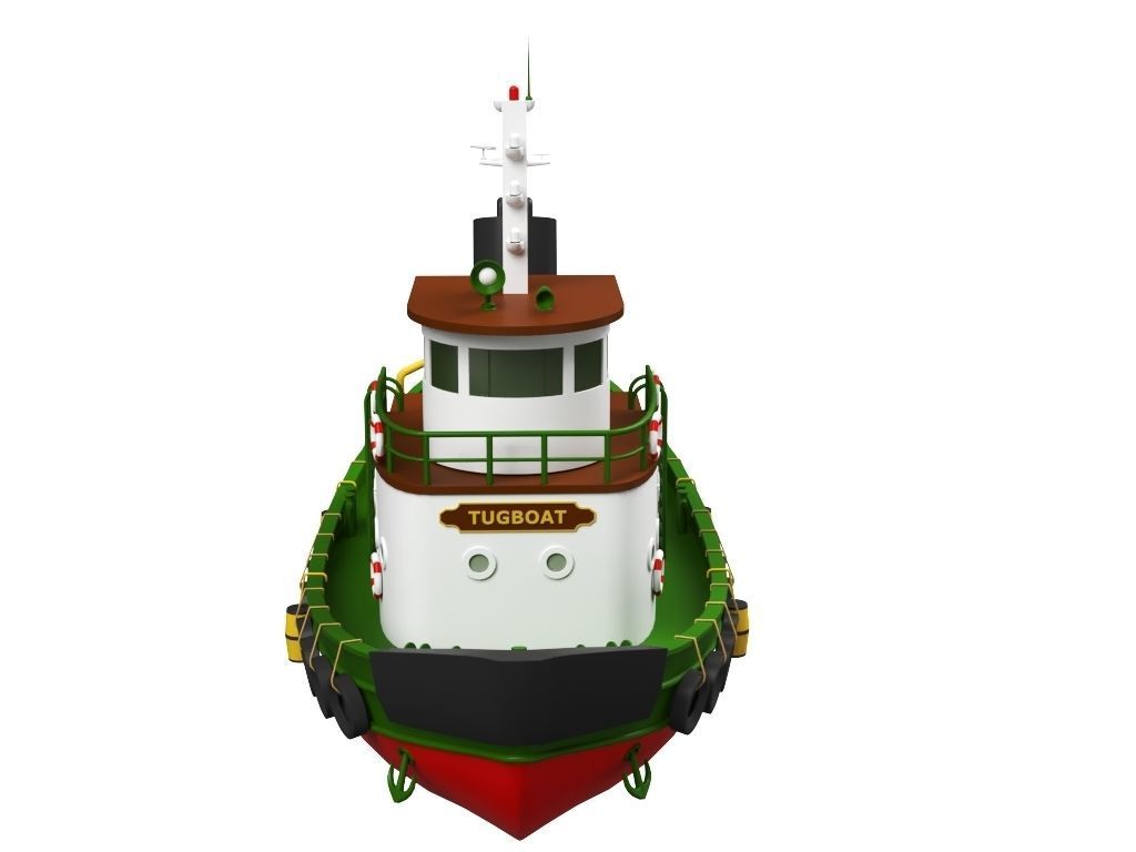 Tugboat 3D model_1