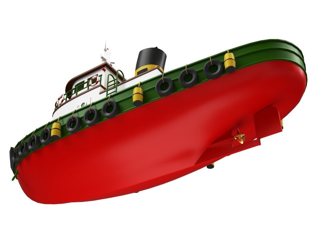 Tugboat 3D model_10