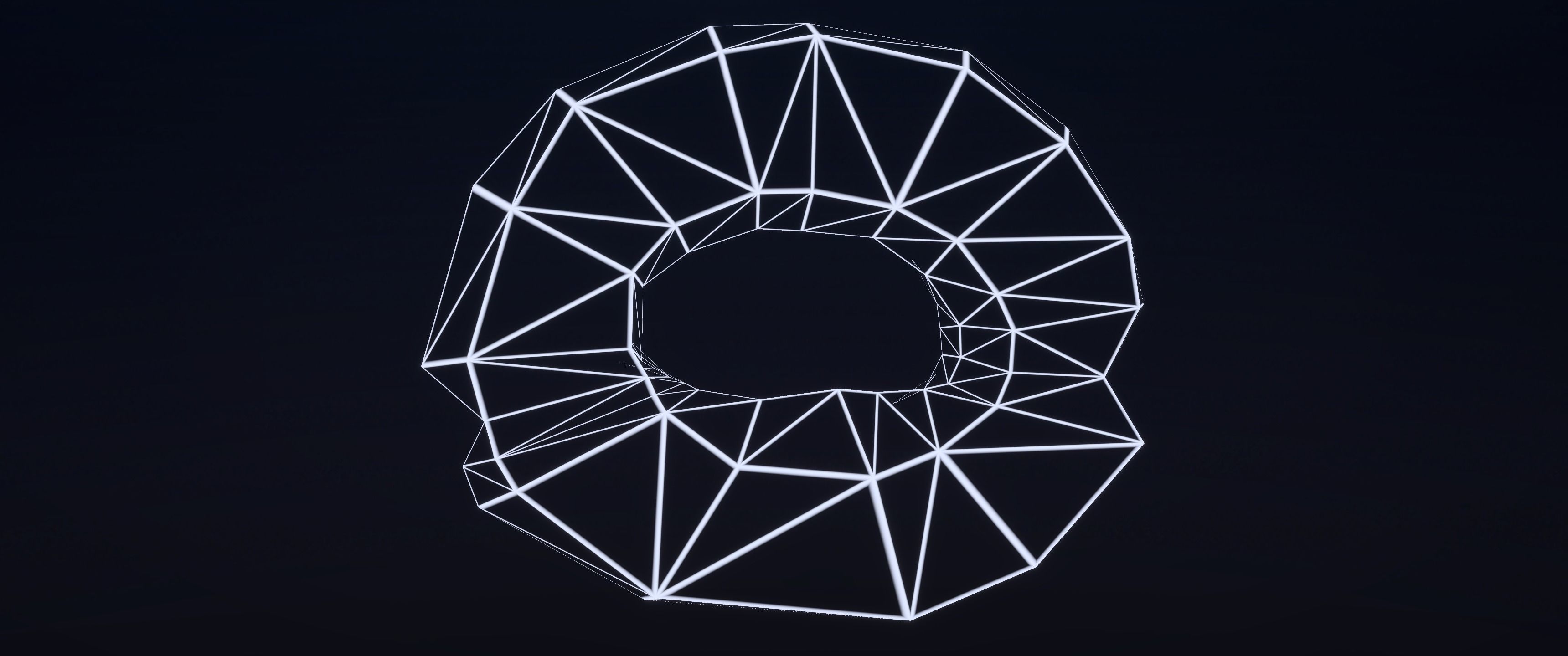 8k American Cruller Doughnut - 5 Levels of Detail Low-poly 3D model_17