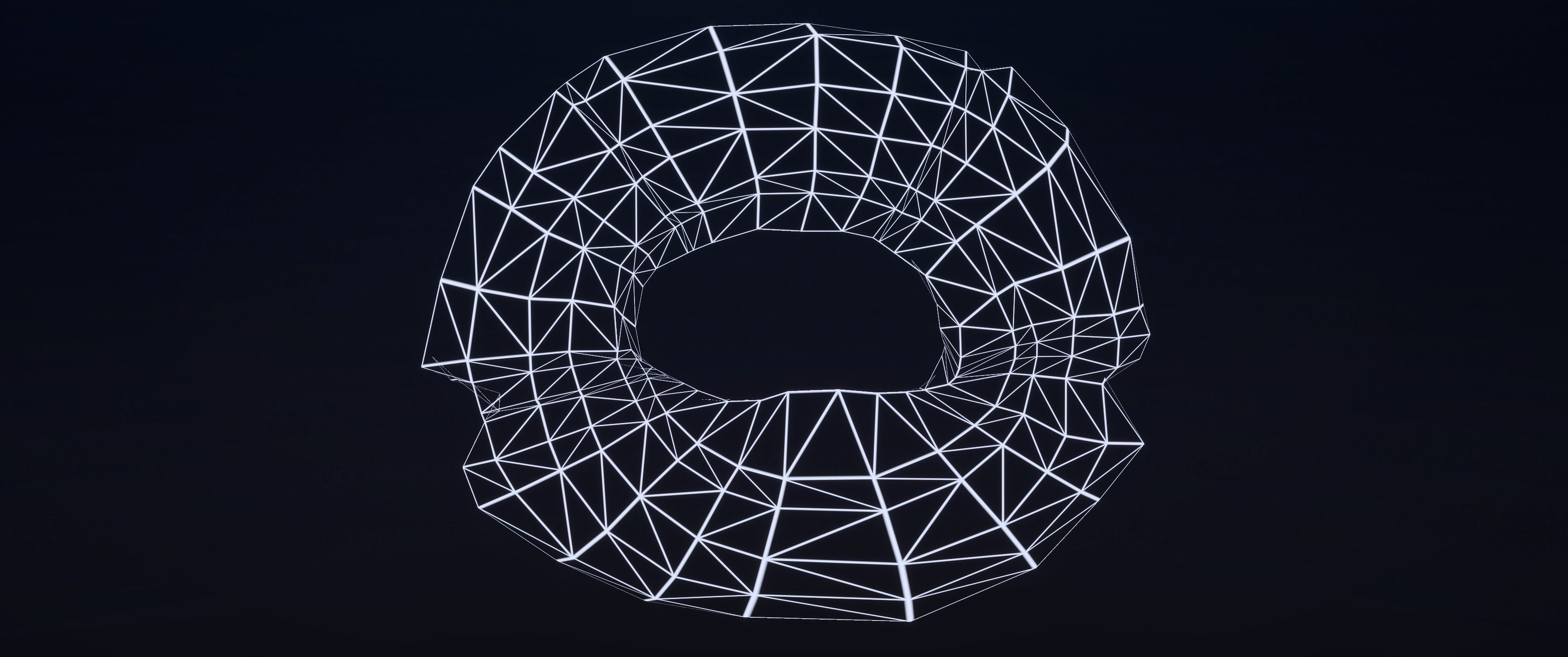 8k American Cruller Doughnut - 5 Levels of Detail Low-poly 3D model_16