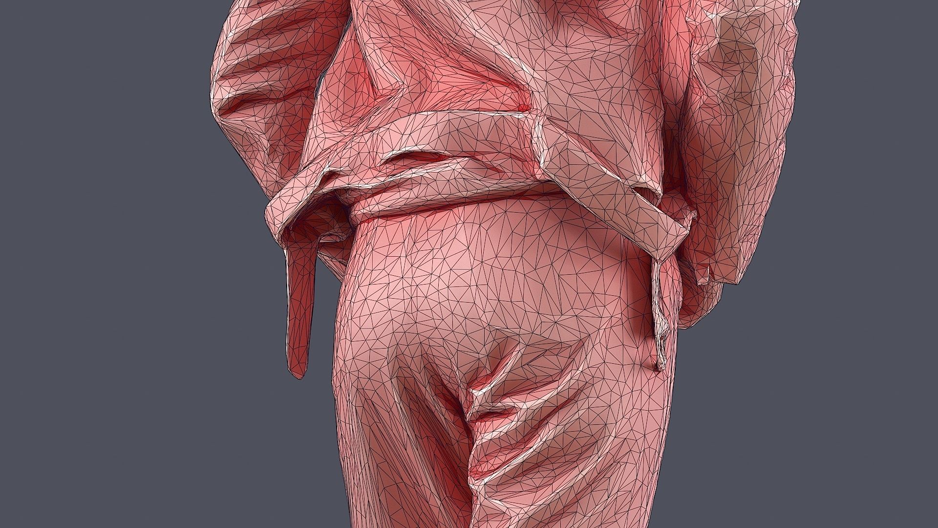 Casual Urban Lady in Red Hoodie 3D model_15