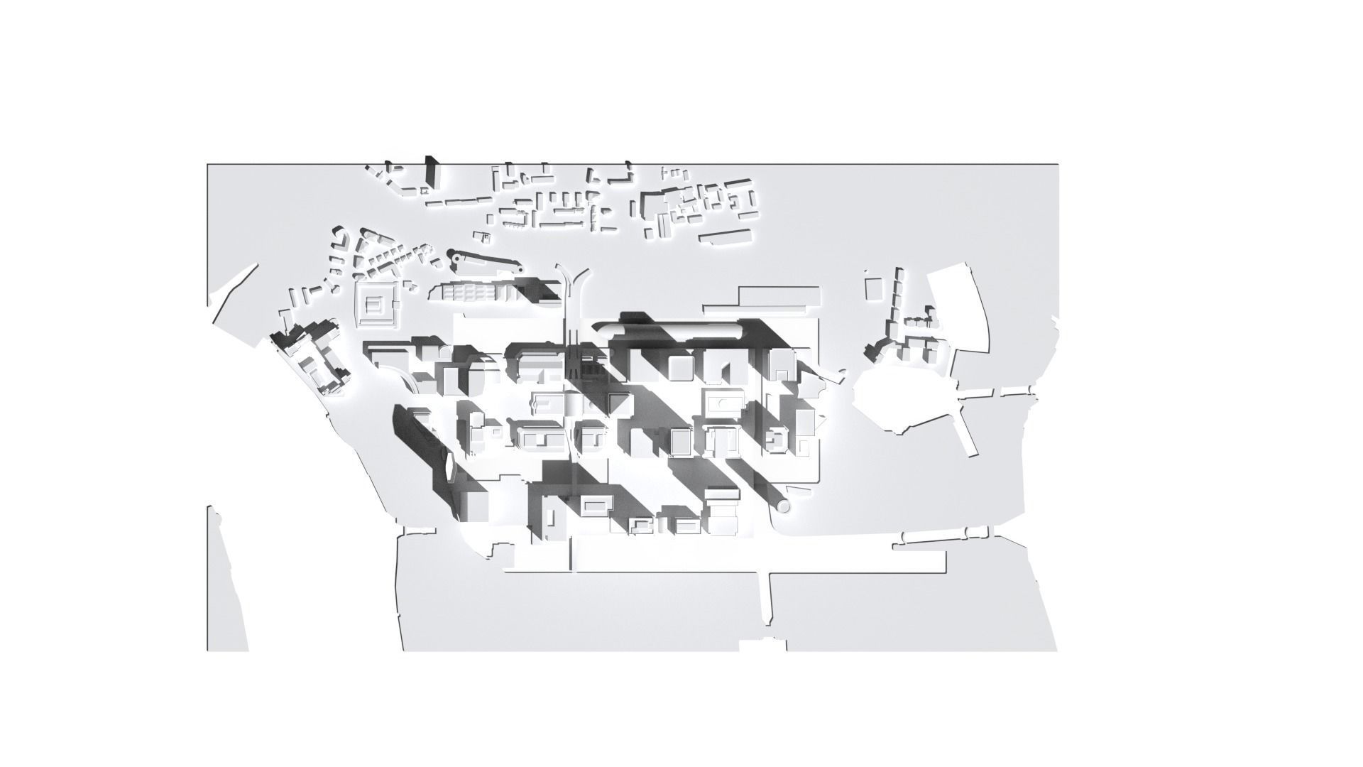 Canary Wharf London England 3D print model_1