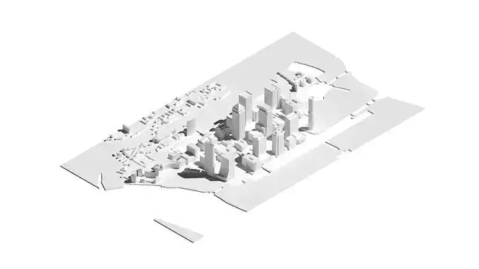 Canary Wharf London England 3D print model