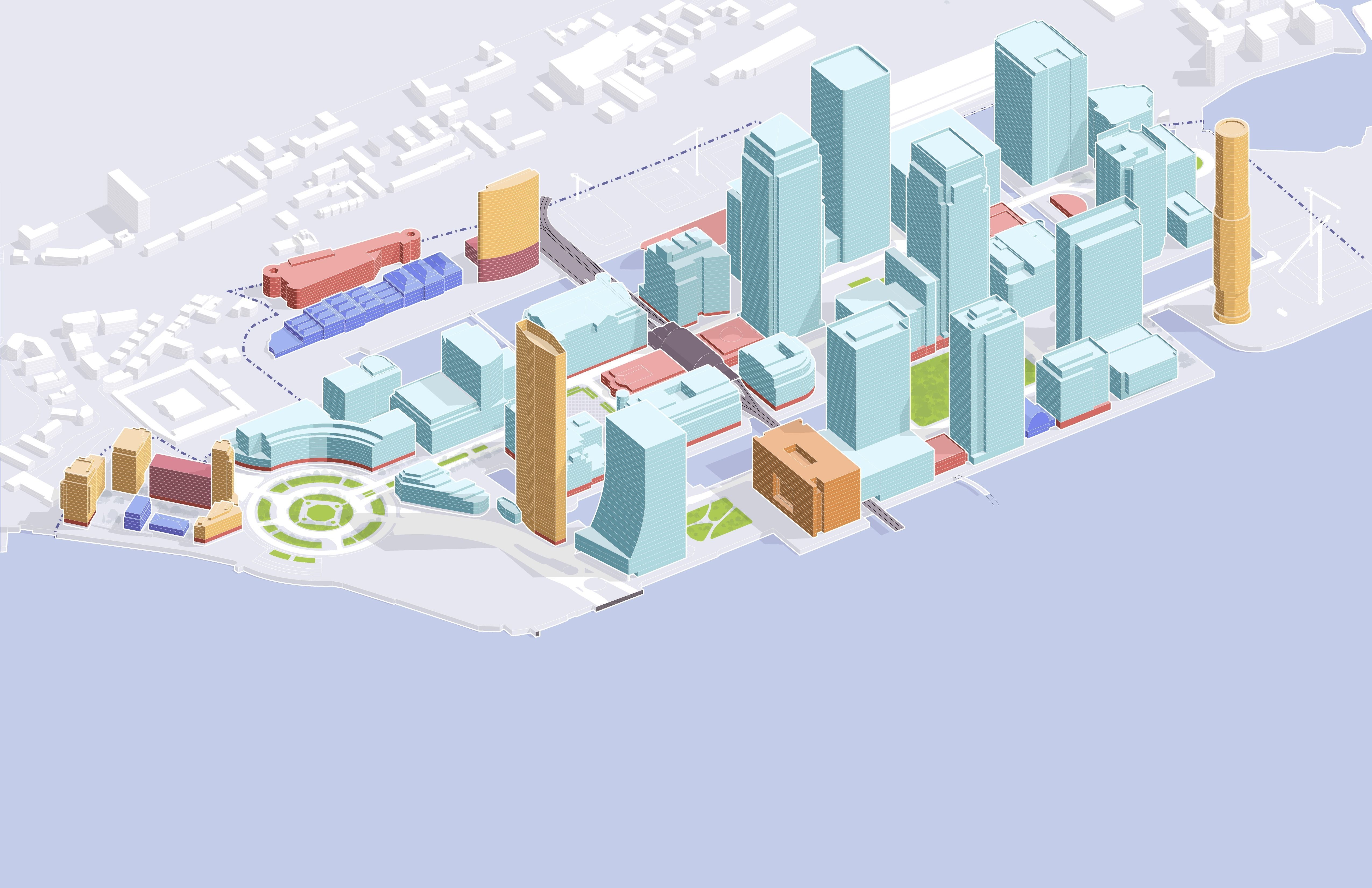 Canary Wharf London England 3D print model_5