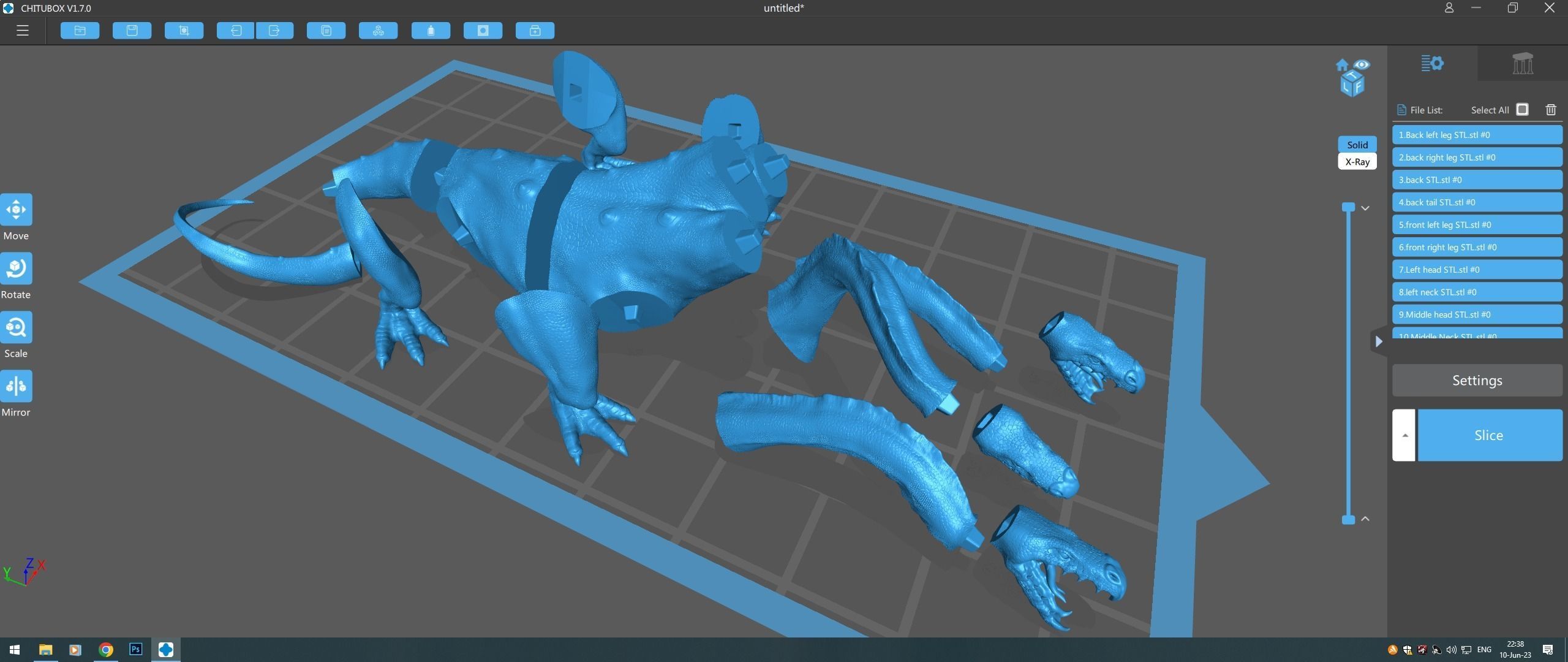 Hydra attacking 3D model_4