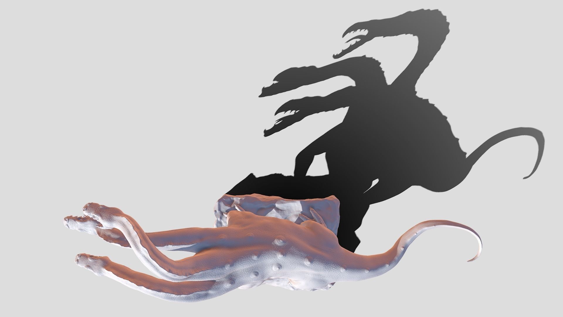 Hydra attacking 3D model_11