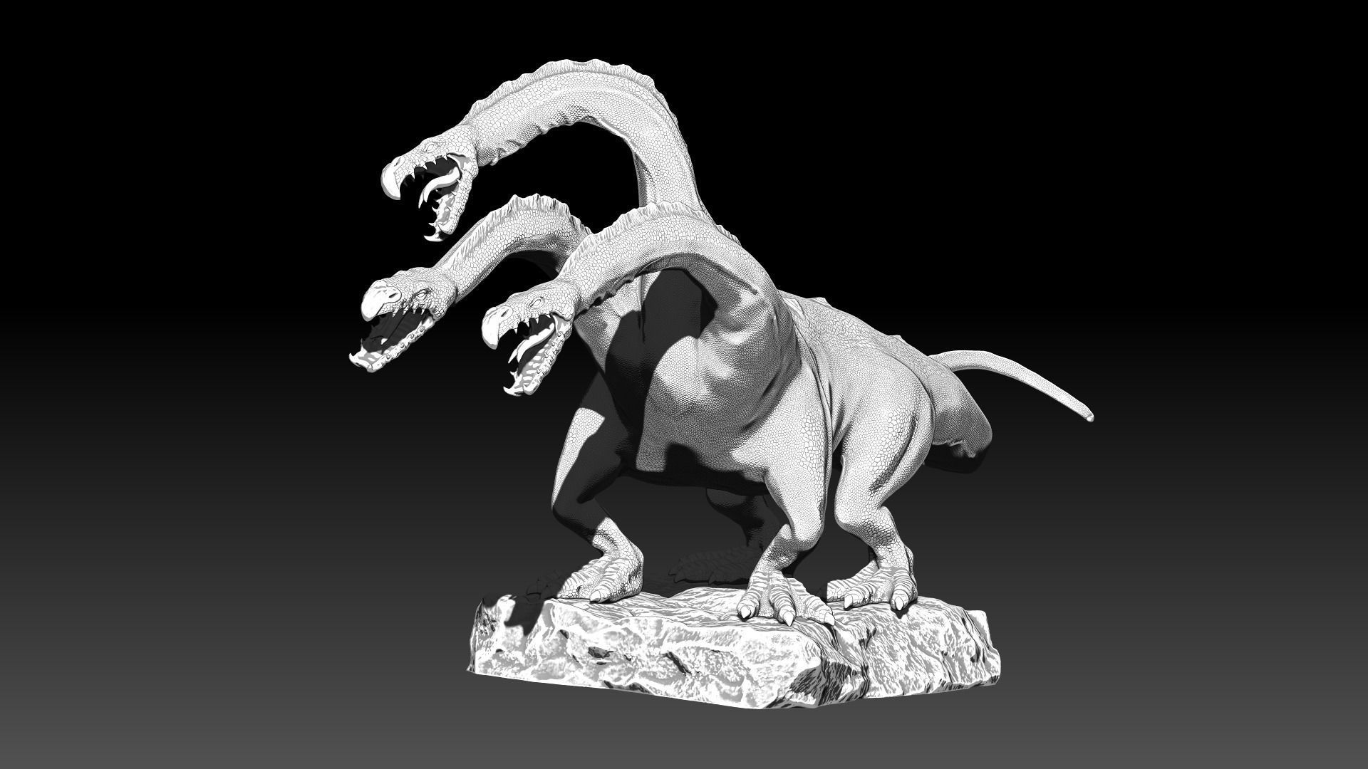 Hydra attacking 3D model_2