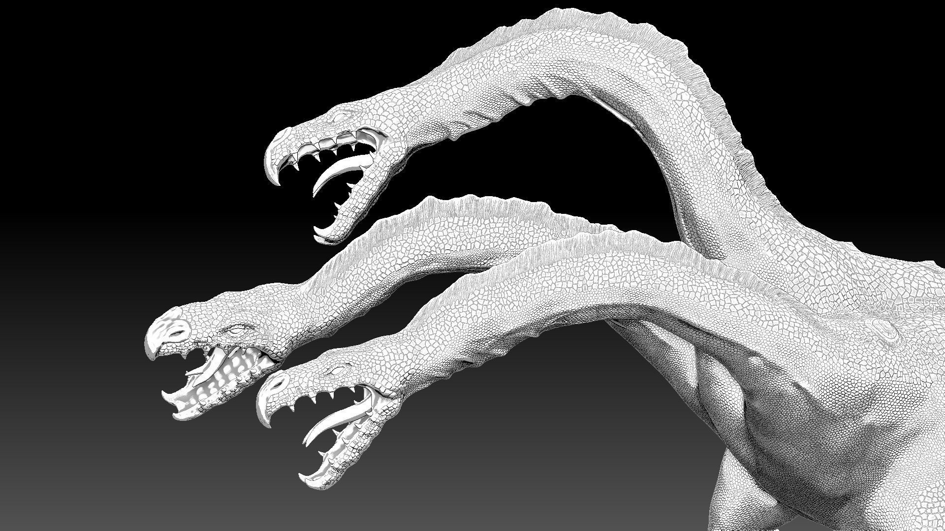 Hydra attacking 3D model_5