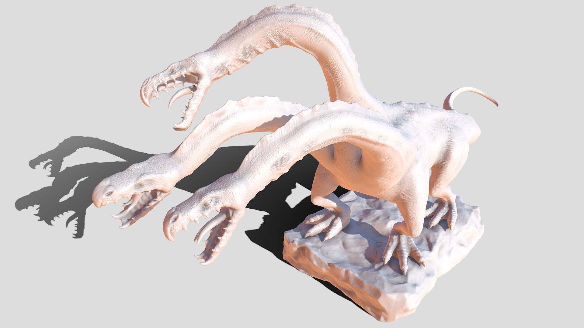 Hydra attacking 3D model_9