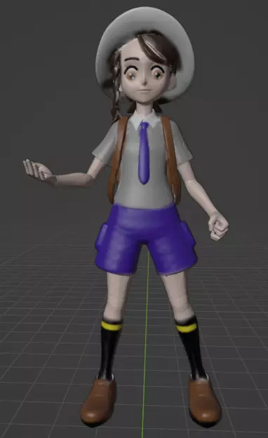 Juliana pokemon trainer 3D print model_0