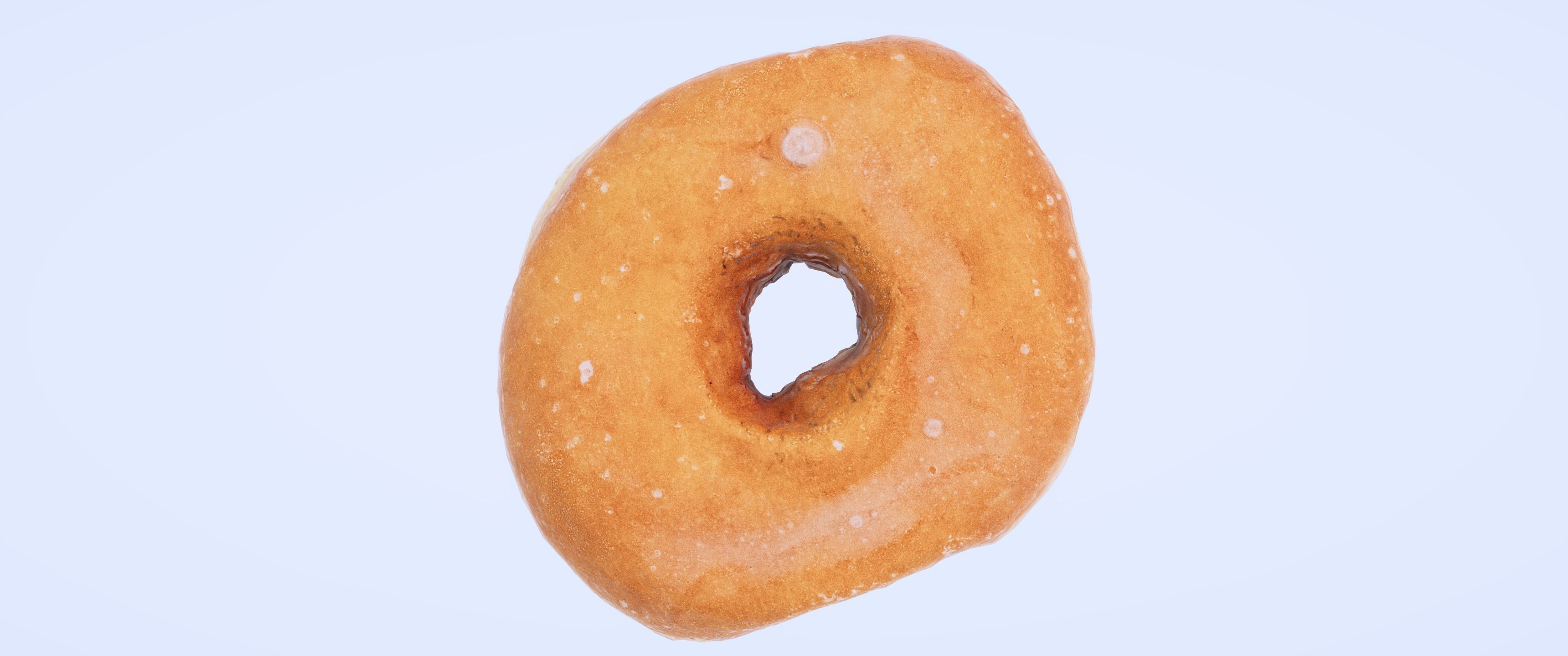 8k Another Classic Glazed Doughnut - 5 Levels of Detail Low-poly 3D model_7