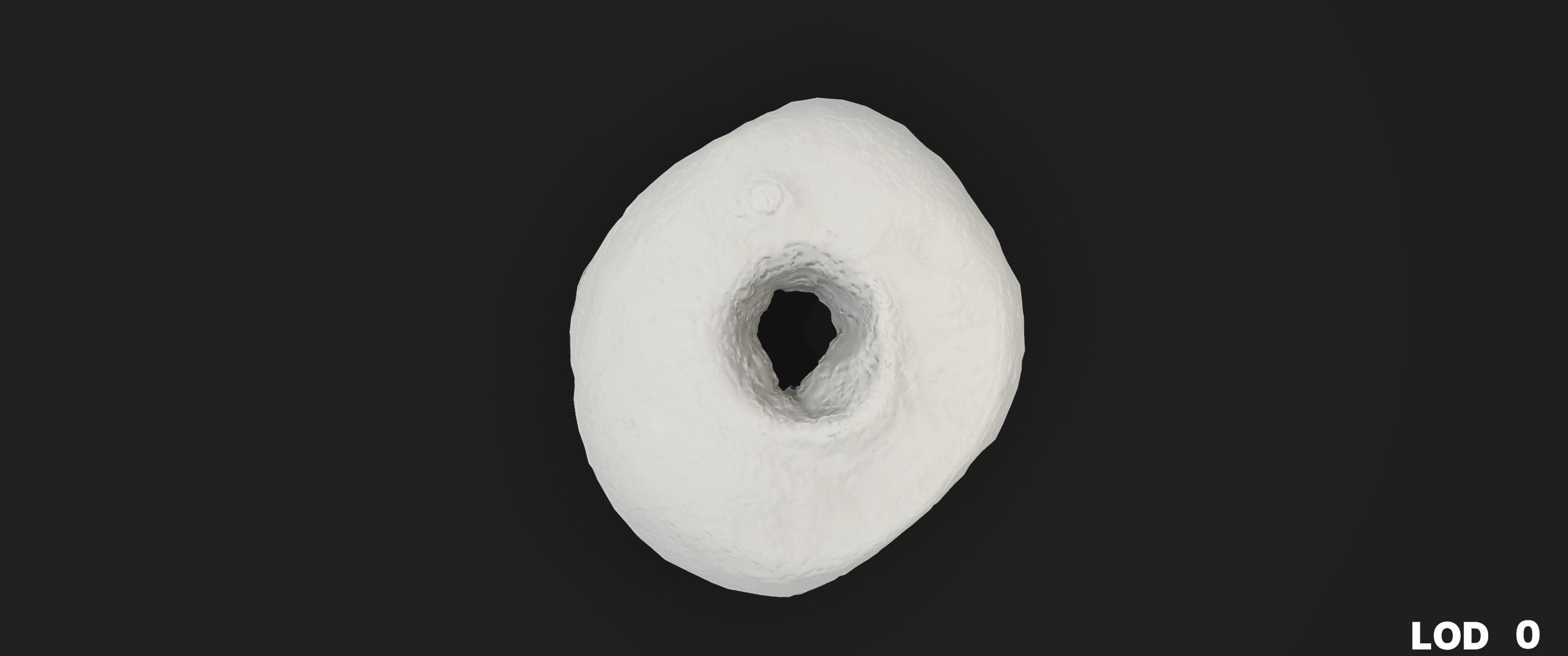 8k Another Classic Glazed Doughnut - 5 Levels of Detail Low-poly 3D model_25