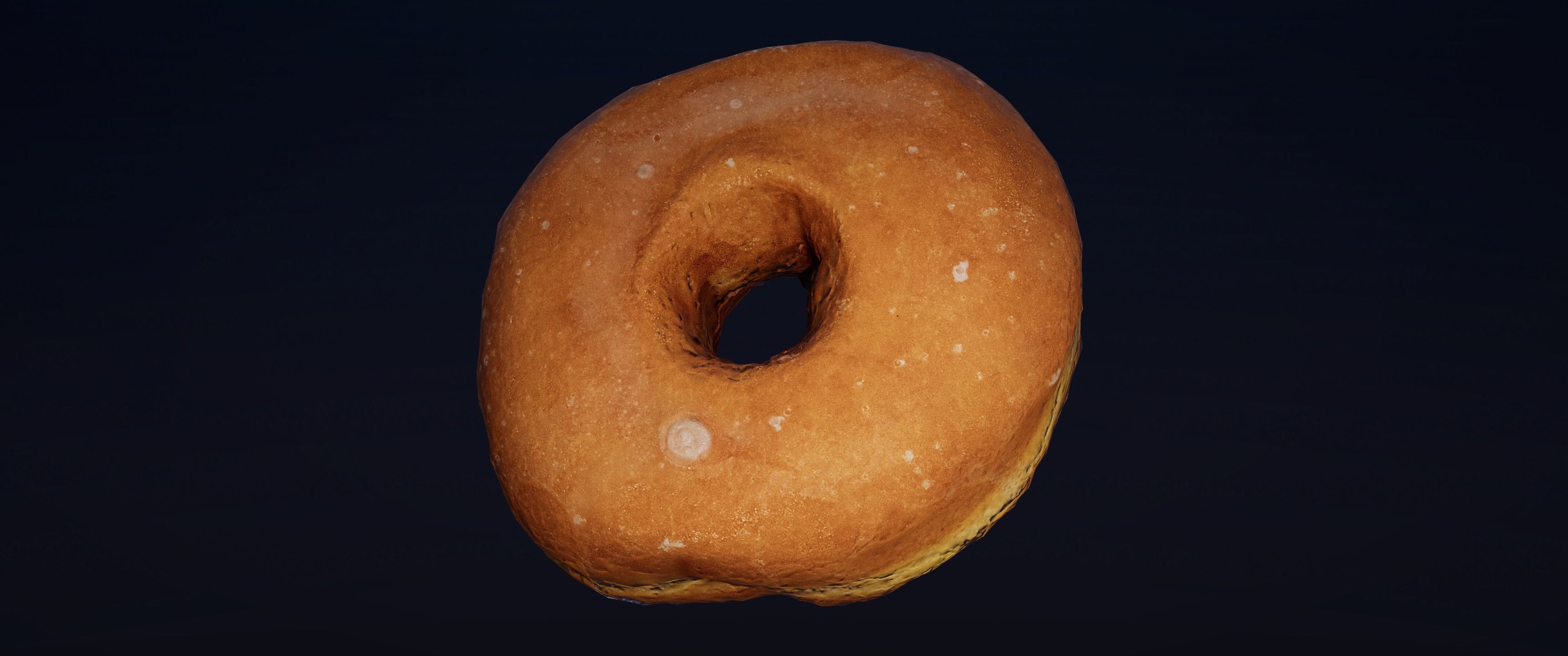 8k Another Classic Glazed Doughnut - 5 Levels of Detail Low-poly 3D model_11