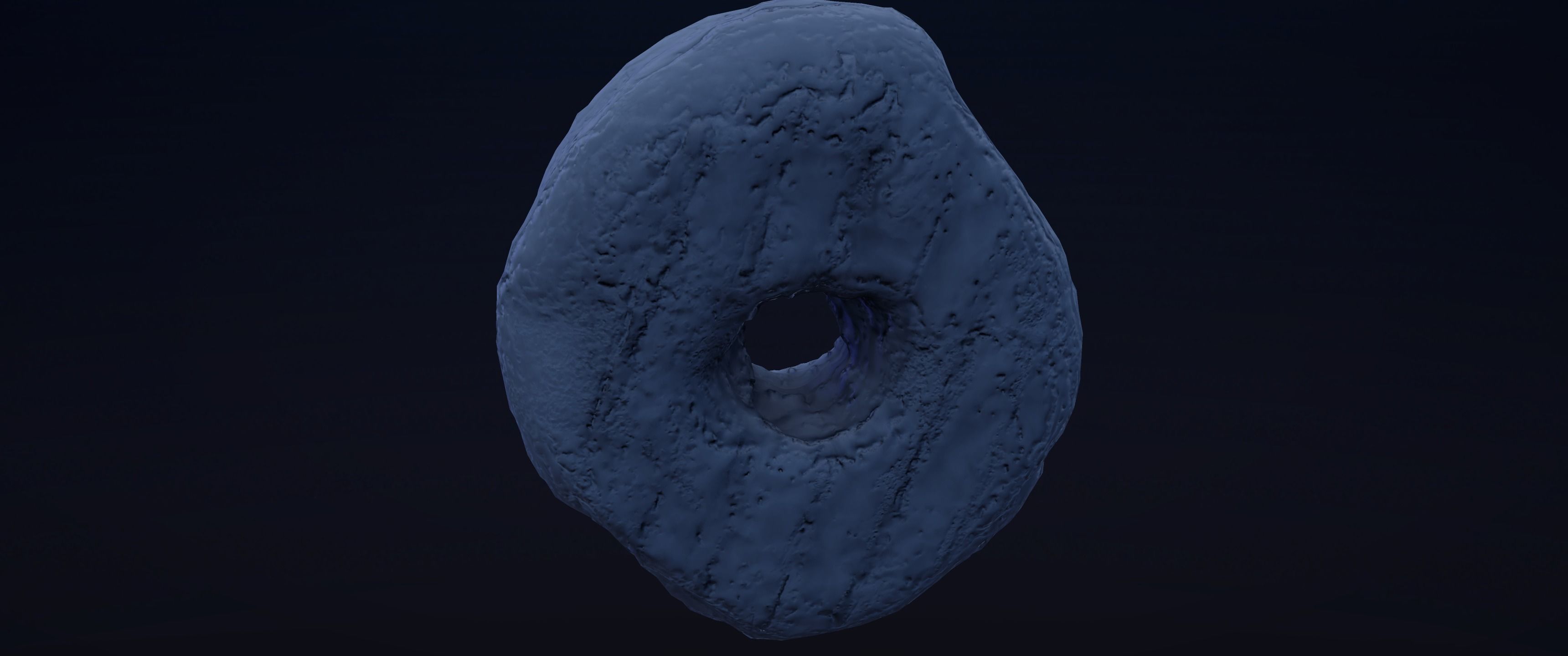 8k Another Classic Glazed Doughnut - 5 Levels of Detail Low-poly 3D model_14