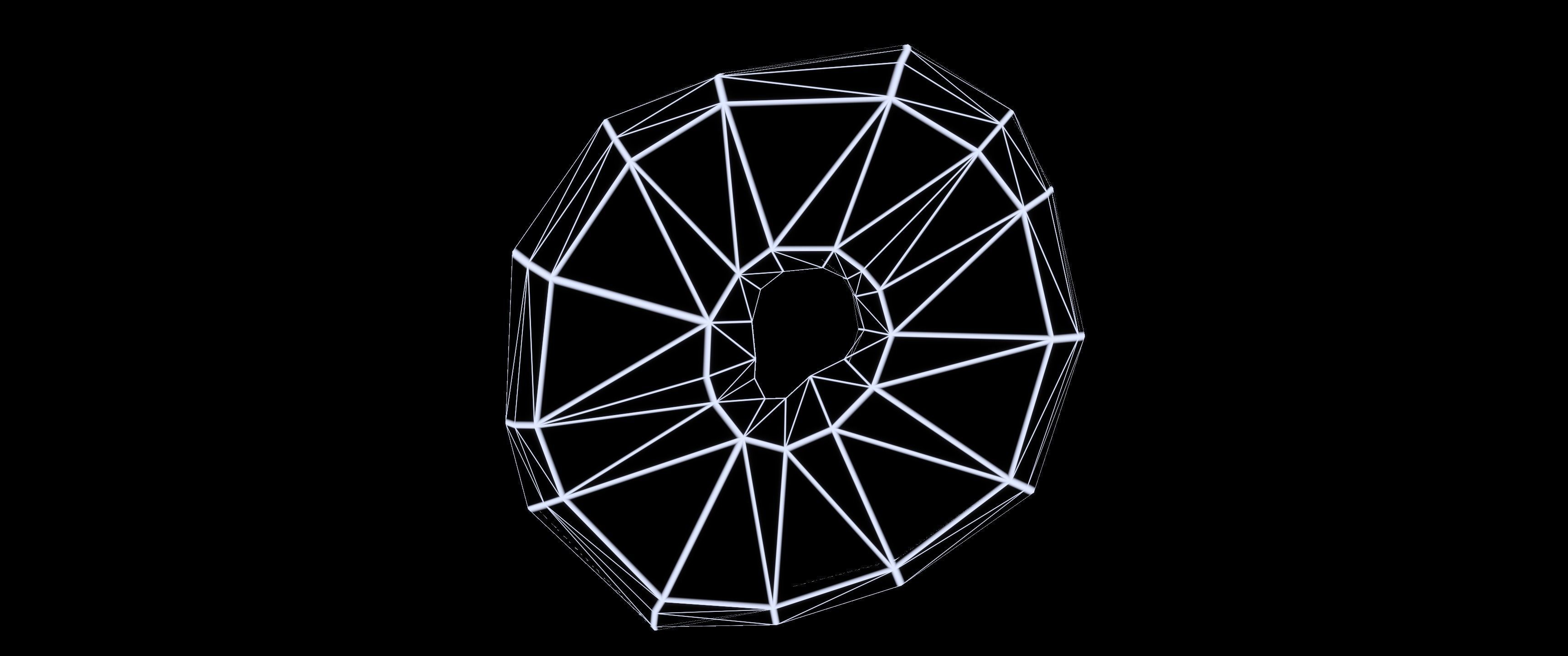 8k Another Classic Glazed Doughnut - 5 Levels of Detail Low-poly 3D model_19