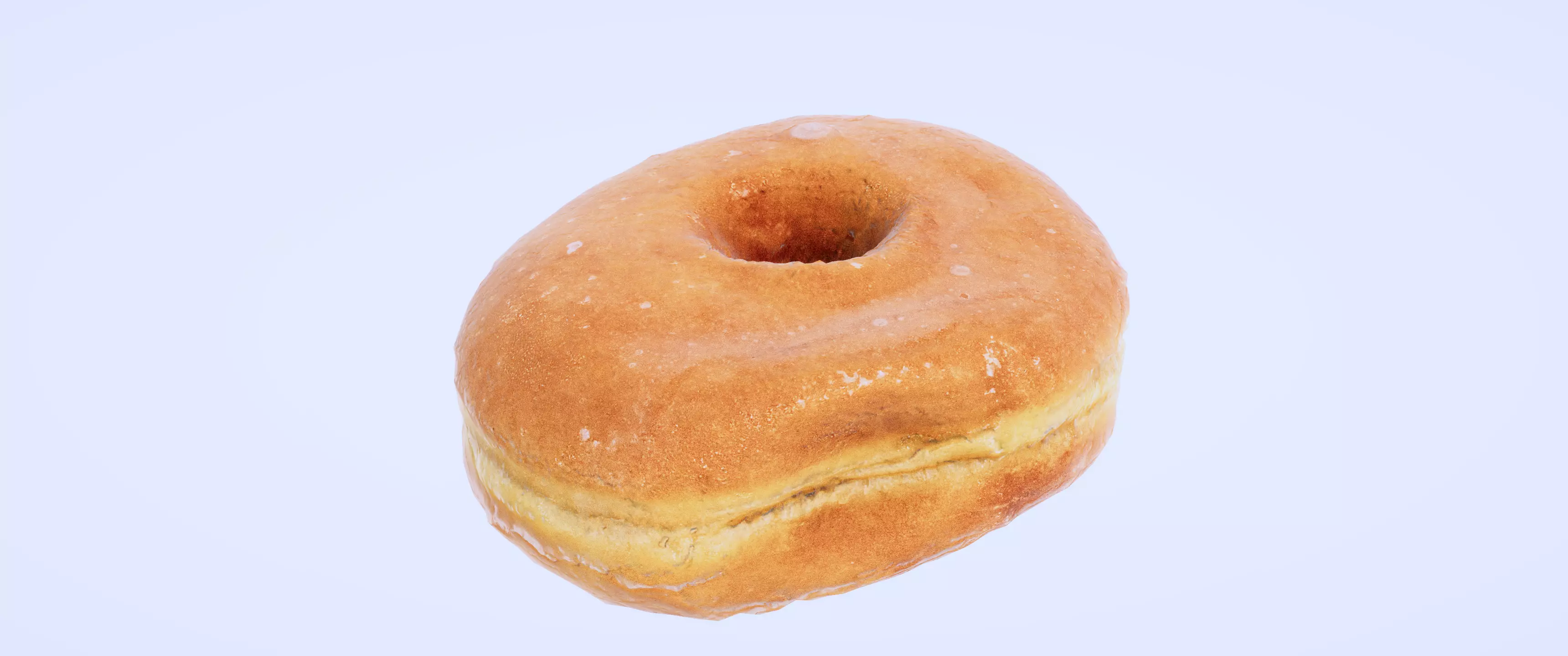 8k Another Classic Glazed Doughnut - 5 Levels of Detail Low-poly 3D model_0