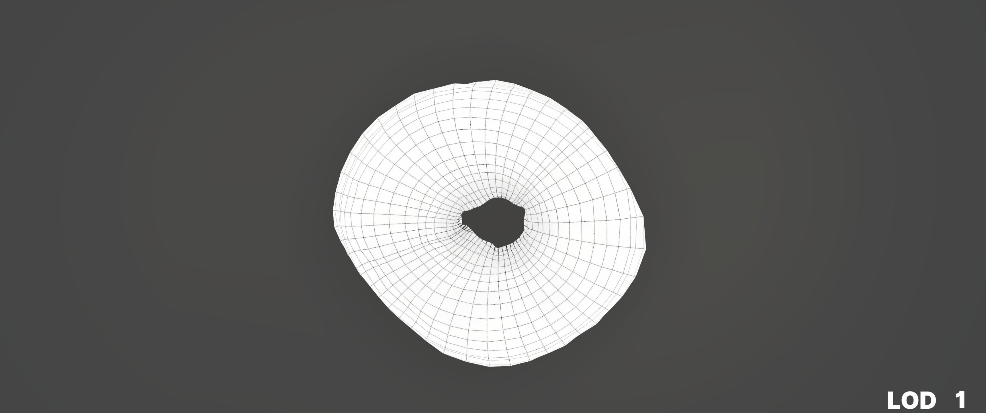 8k Another Classic Glazed Doughnut - 5 Levels of Detail Low-poly 3D model_37