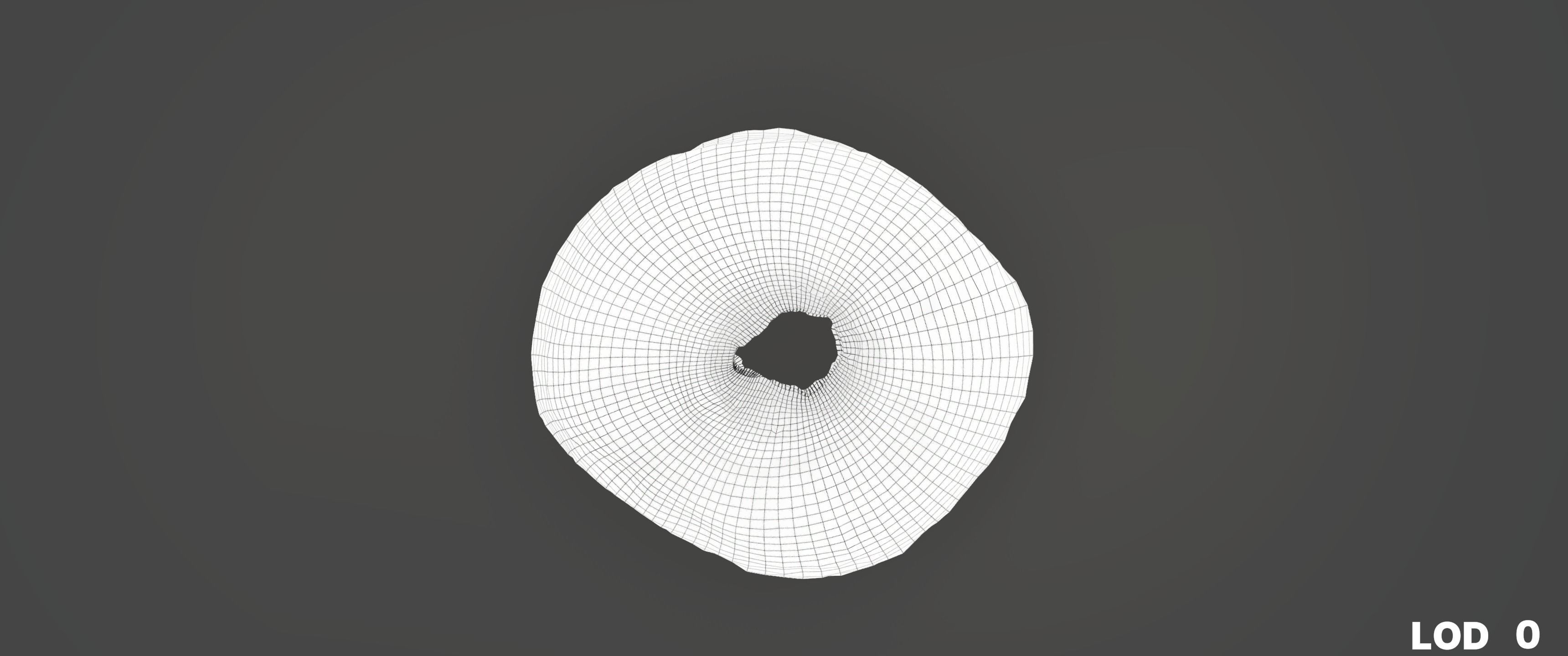 8k Another Classic Glazed Doughnut - 5 Levels of Detail Low-poly 3D model_27