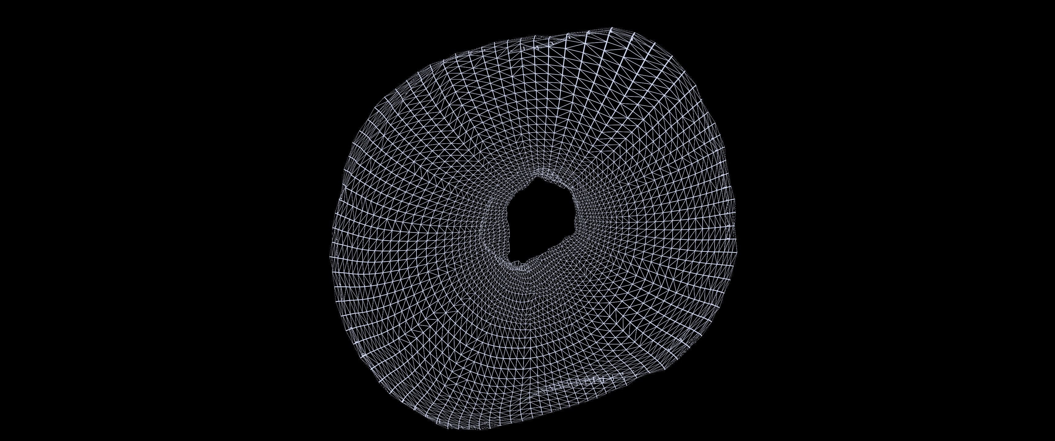 8k Another Classic Glazed Doughnut - 5 Levels of Detail Low-poly 3D model_15
