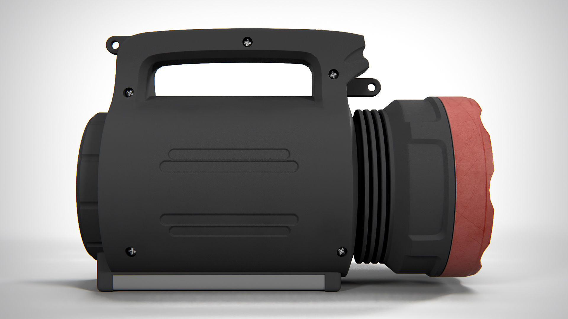 Flashlight 02 PBR Low-poly 3D model_3