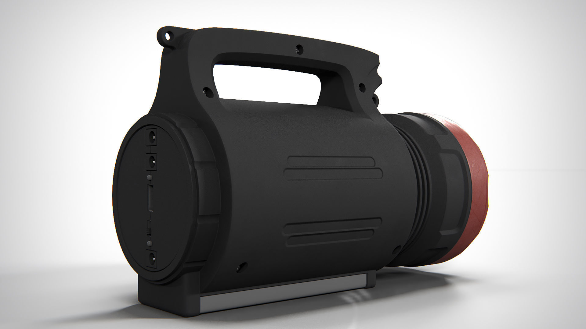 Flashlight 02 PBR Low-poly 3D model_1