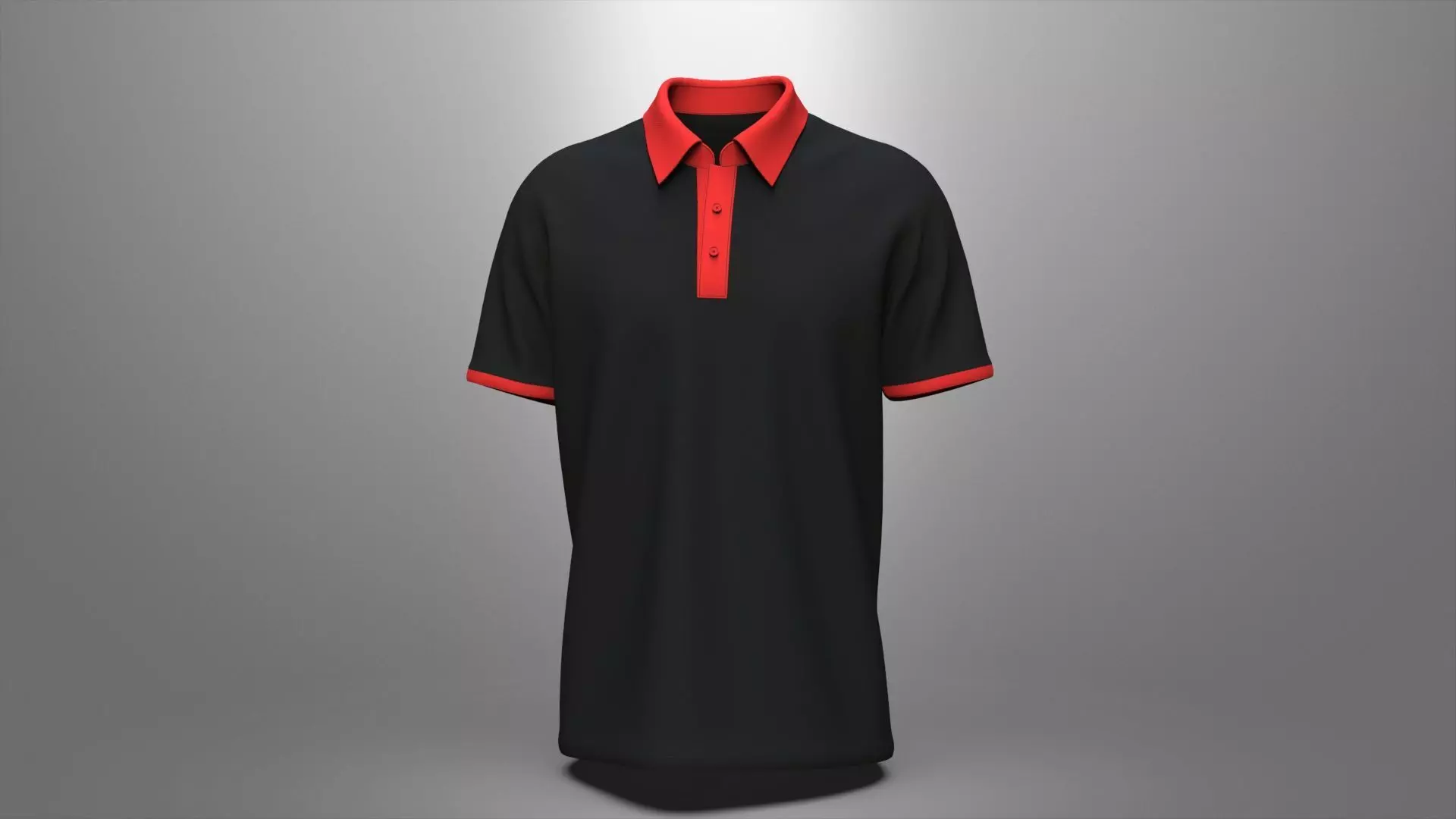 Men Stylish Polo T-Shirt 3D model_0
