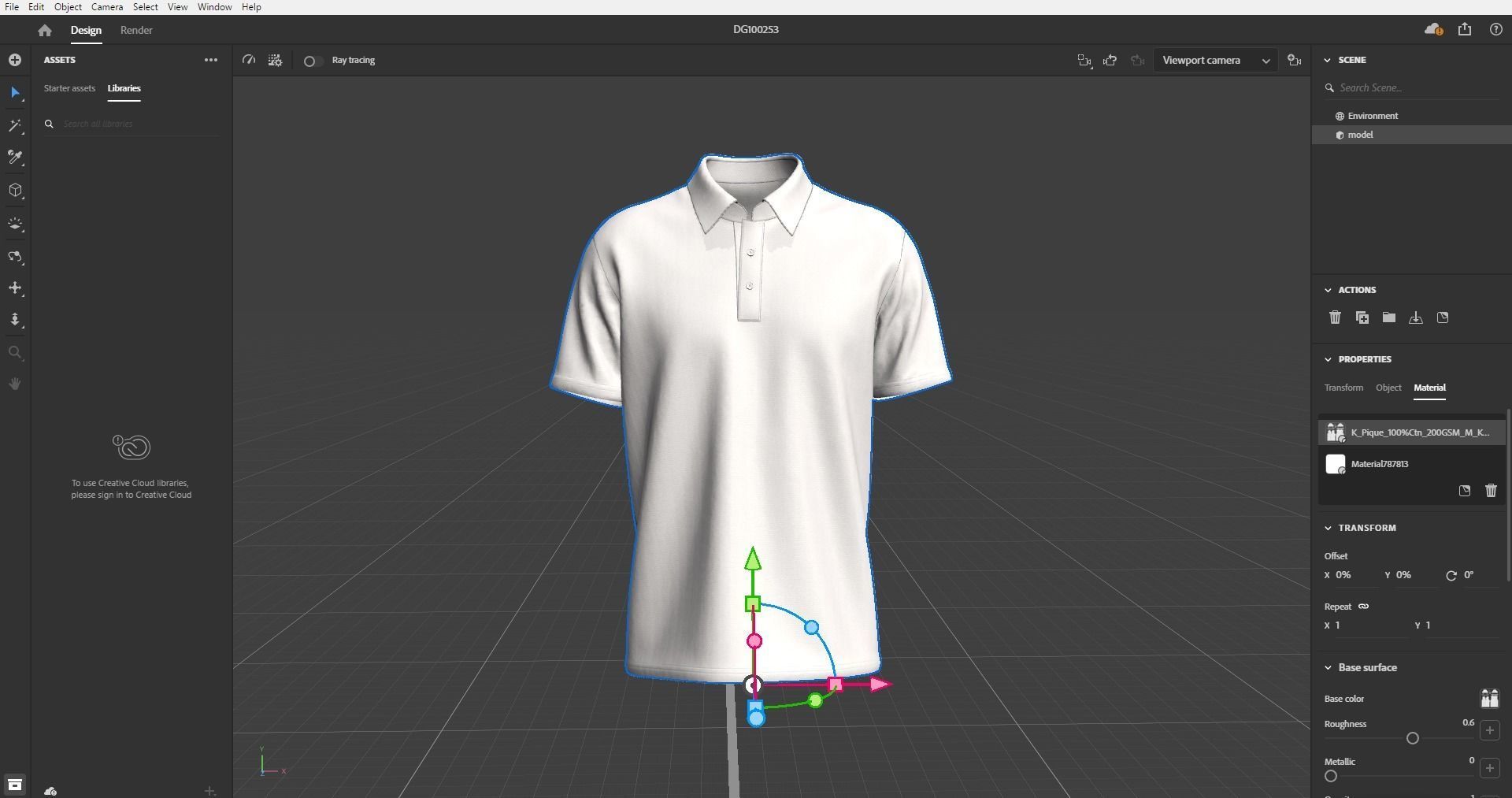 Men Stylish Polo T-Shirt 3D model_17