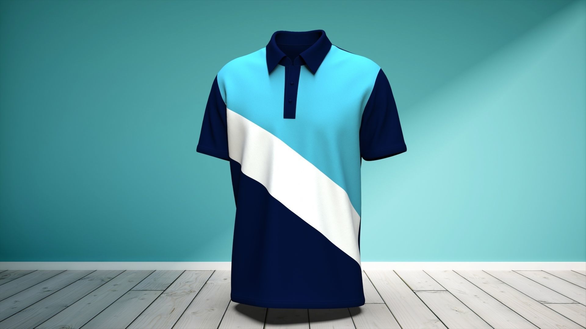 Men Stylish Polo T-Shirt 3D model_4