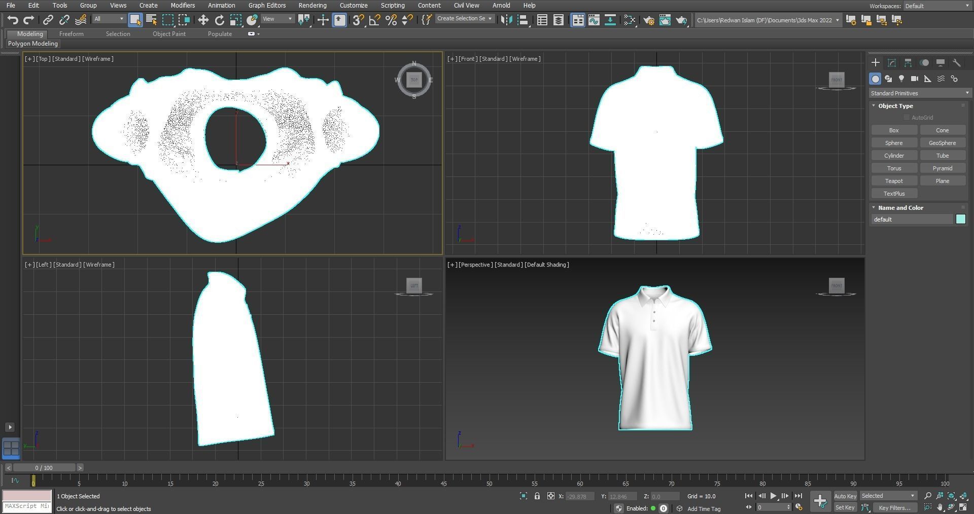 Men Stylish Polo T-Shirt 3D model_12