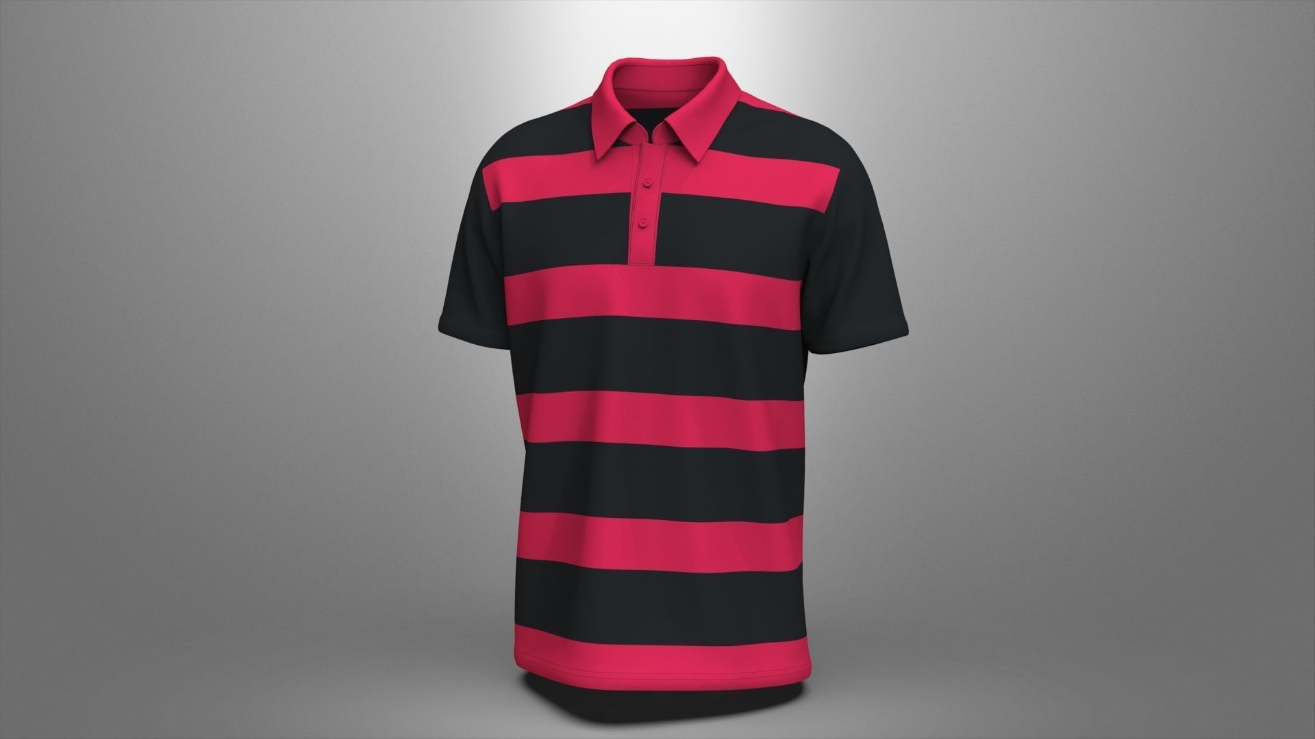 Men Stylish Polo T-Shirt 3D model_5
