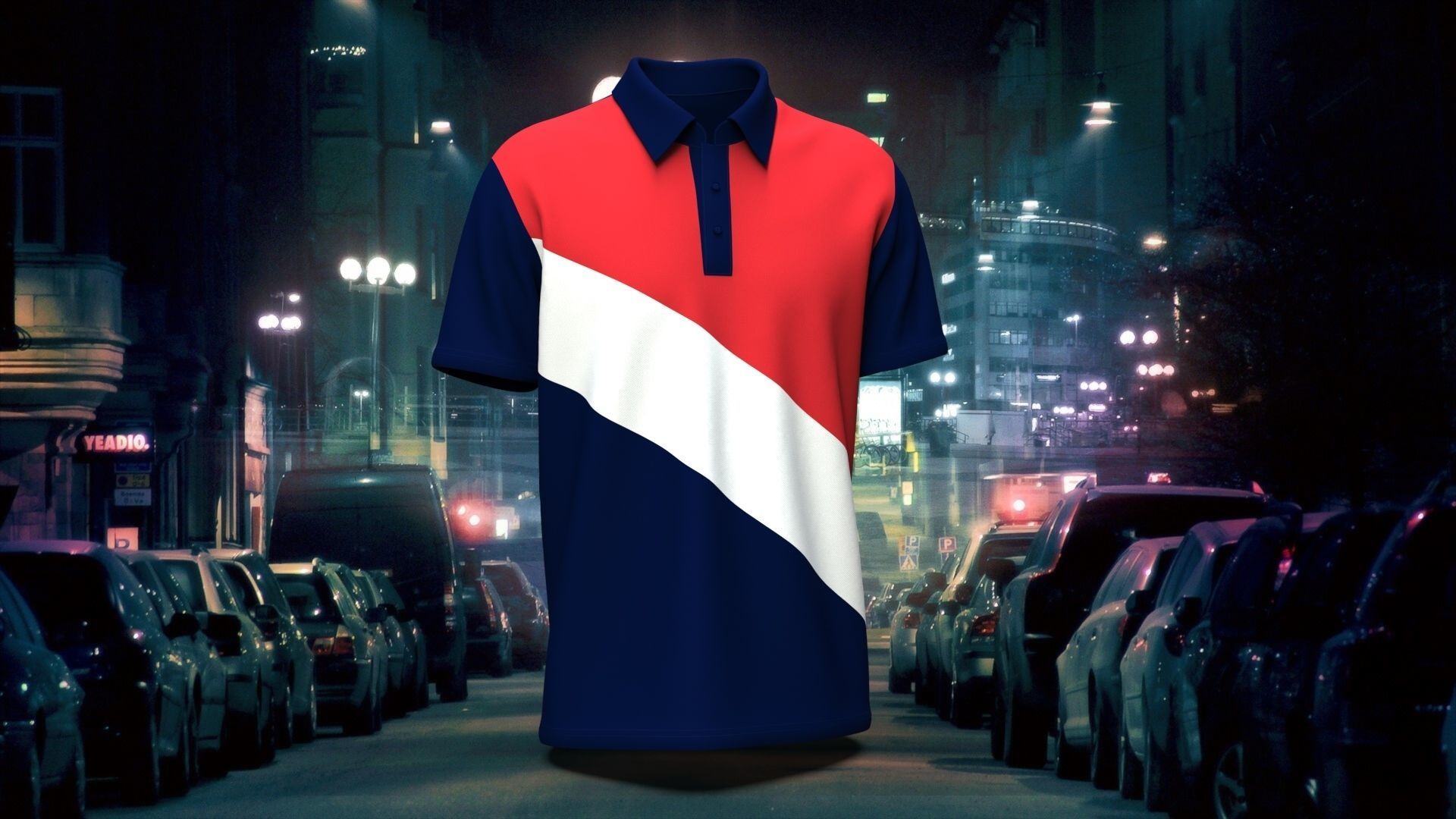 Men Stylish Polo T-Shirt 3D model_2