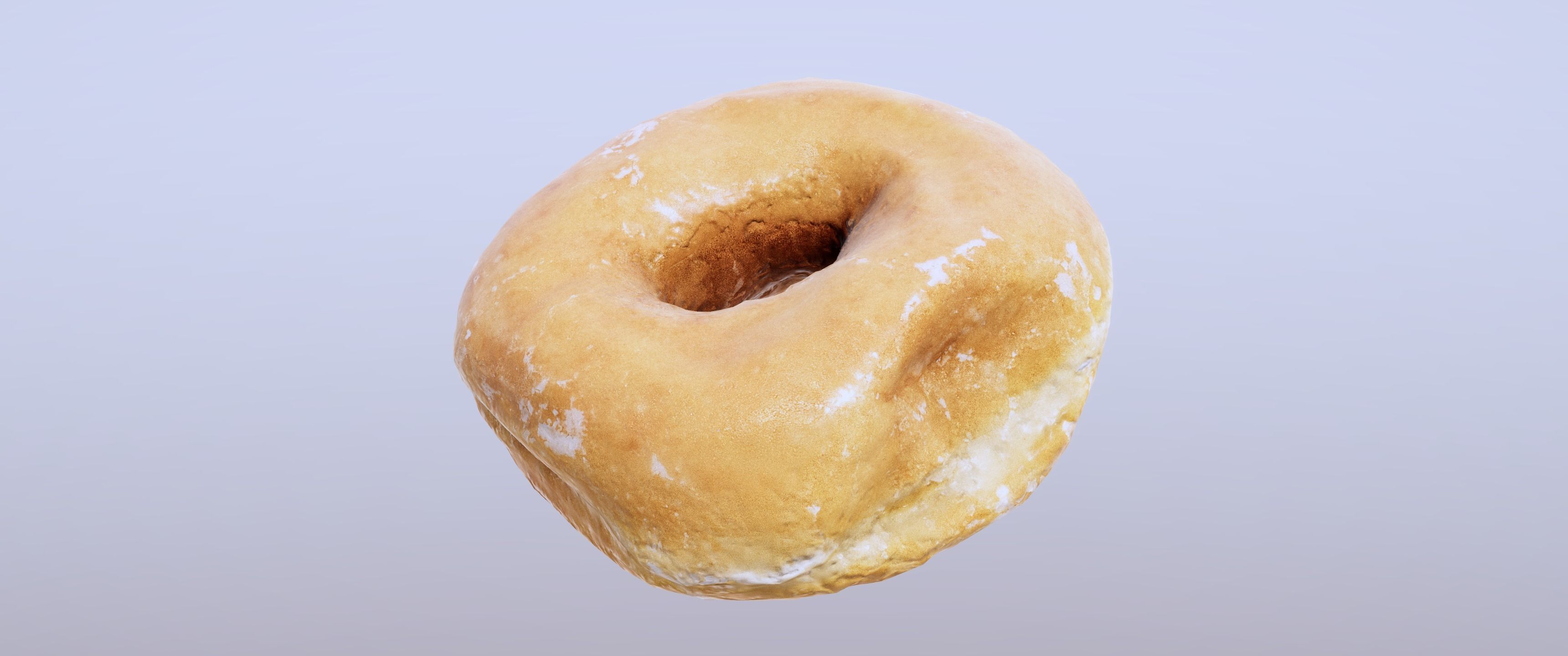 8k Another Glazed Doughnut - 5 Levels of Detail Low-poly 3D model_9
