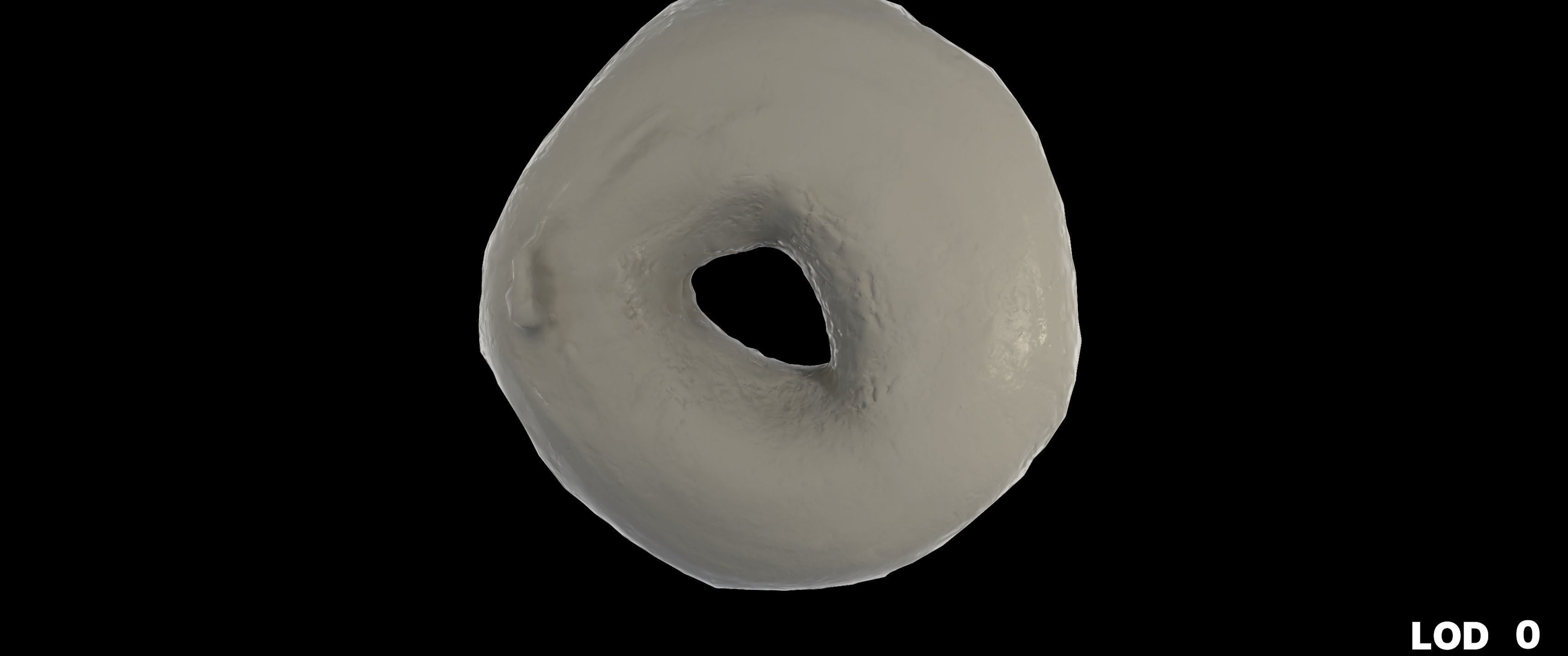 8k Another Glazed Doughnut - 5 Levels of Detail Low-poly 3D model_26