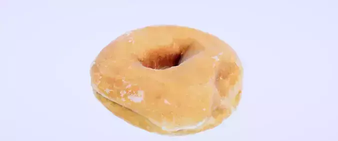 8k Another Glazed Doughnut - 5 Levels of Detail Low-poly 3D model