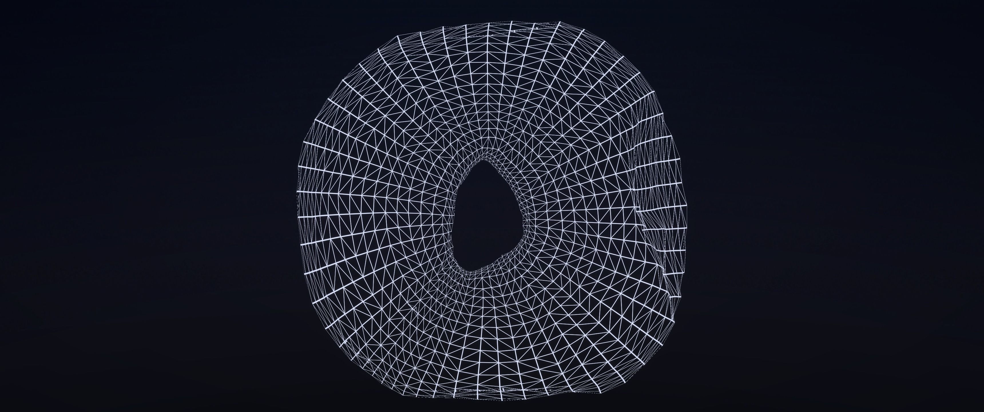 8k Another Glazed Doughnut - 5 Levels of Detail Low-poly 3D model_16