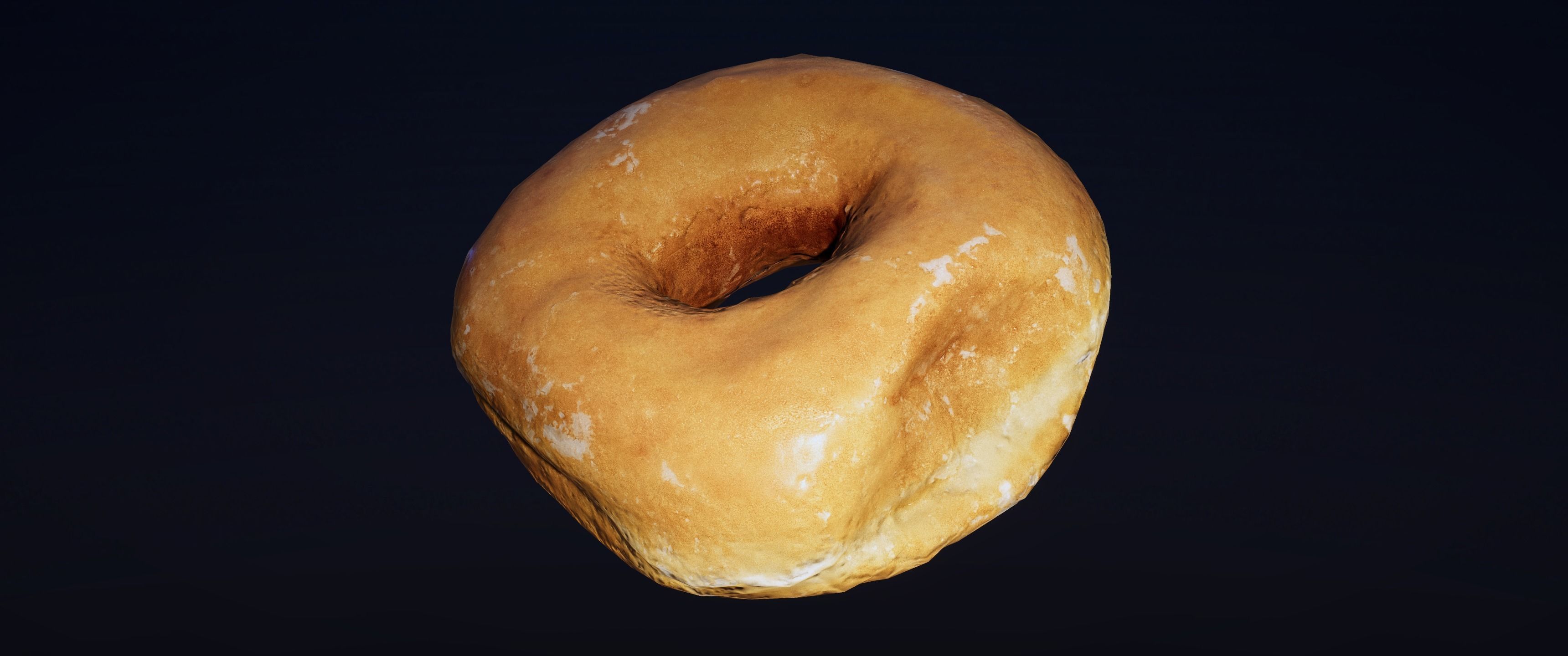 8k Another Glazed Doughnut - 5 Levels of Detail Low-poly 3D model_10