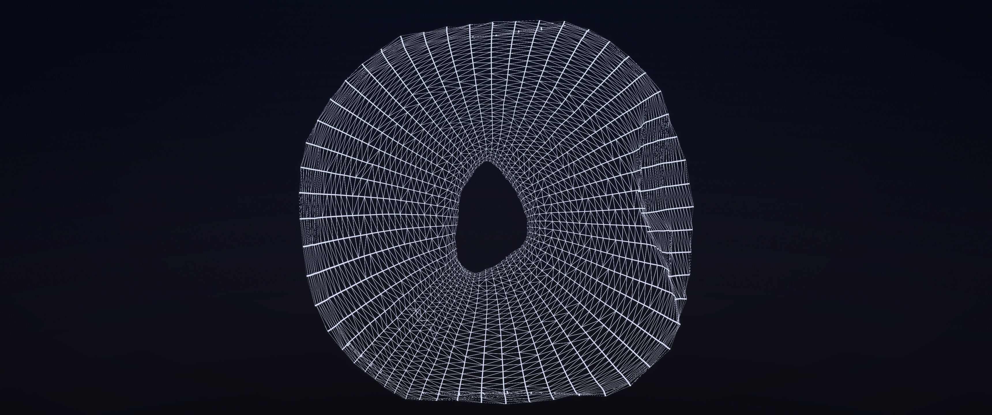 8k Another Glazed Doughnut - 5 Levels of Detail Low-poly 3D model_15