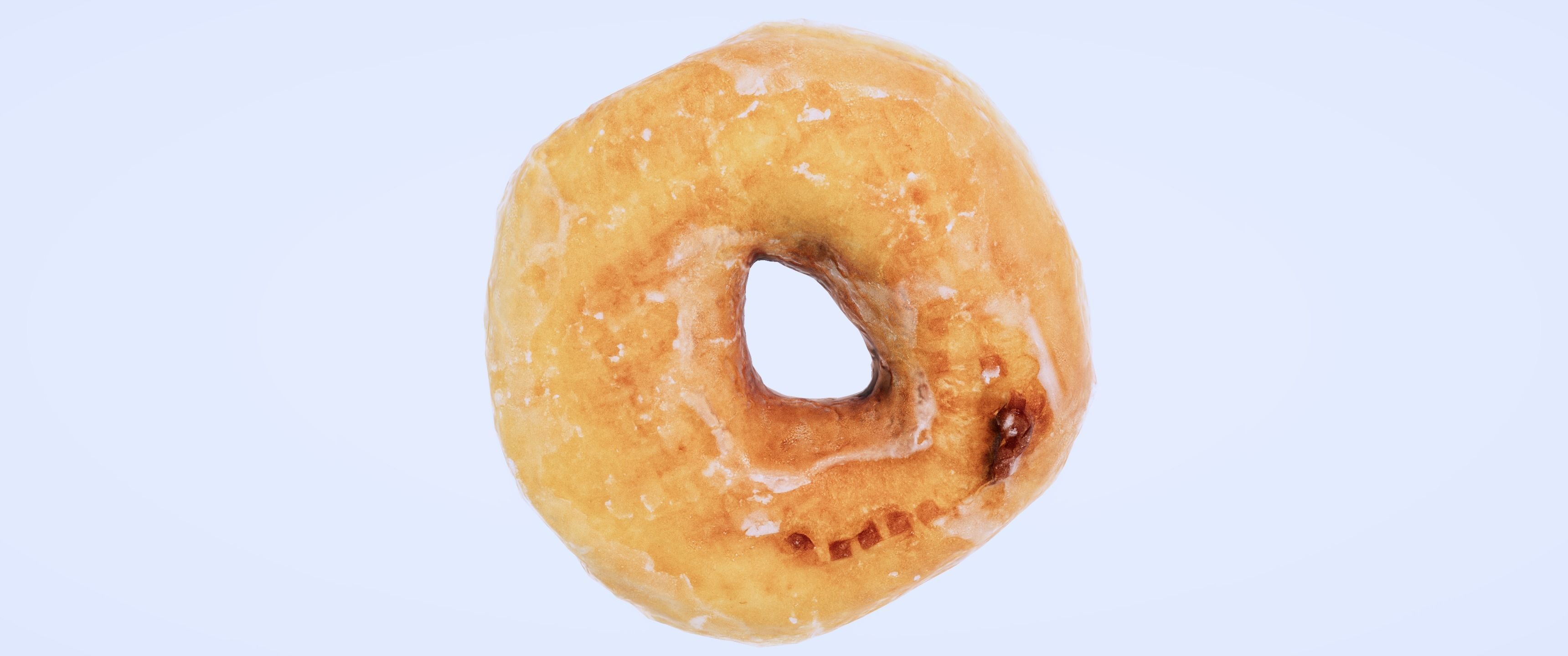 8k Another Glazed Doughnut - 5 Levels of Detail Low-poly 3D model_8
