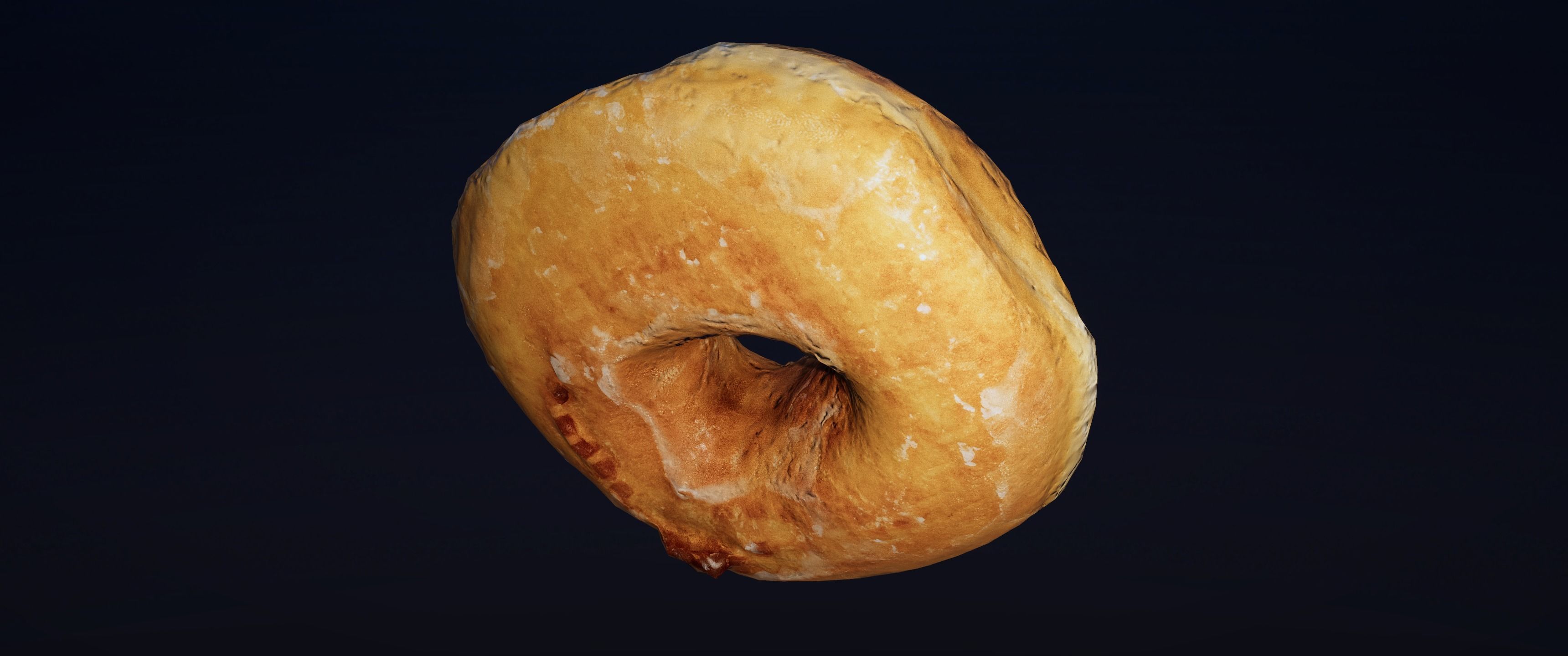 8k Another Glazed Doughnut - 5 Levels of Detail Low-poly 3D model_11