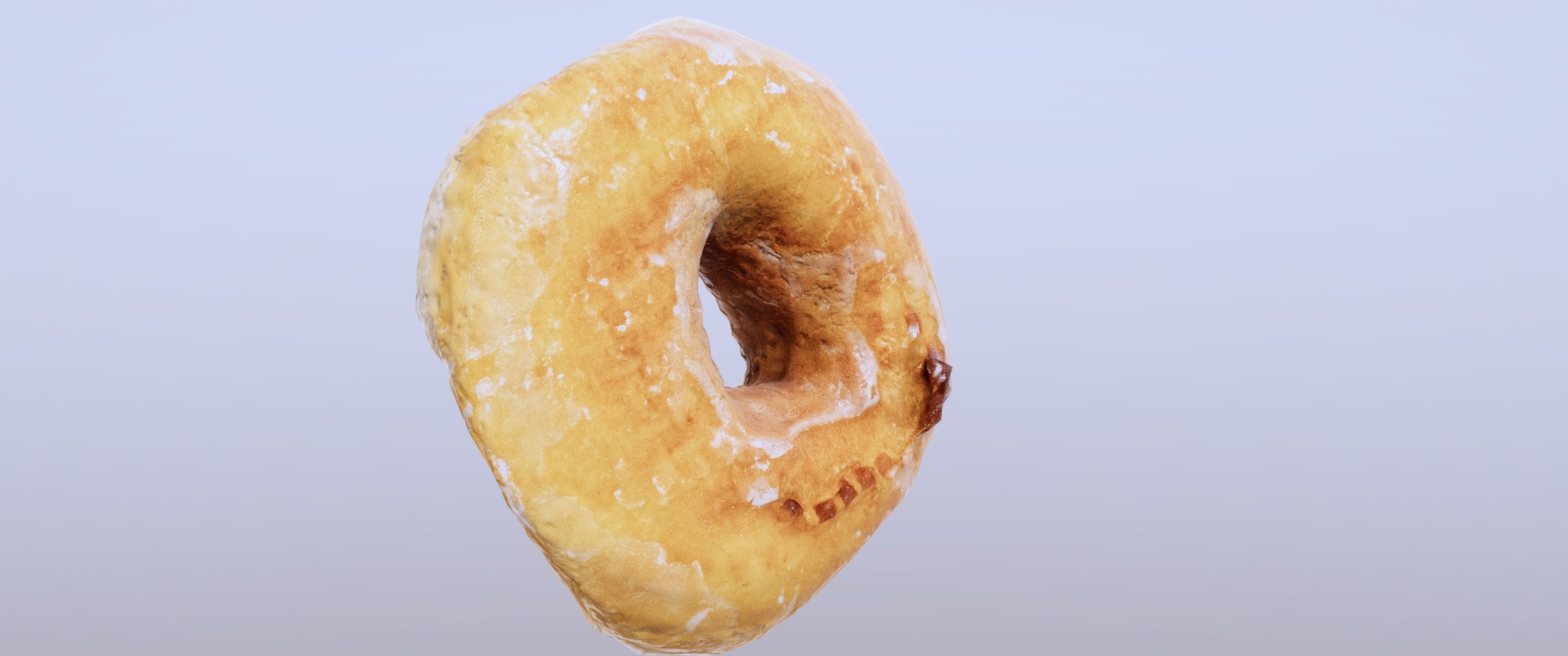 8k Another Glazed Doughnut - 5 Levels of Detail Low-poly 3D model_21