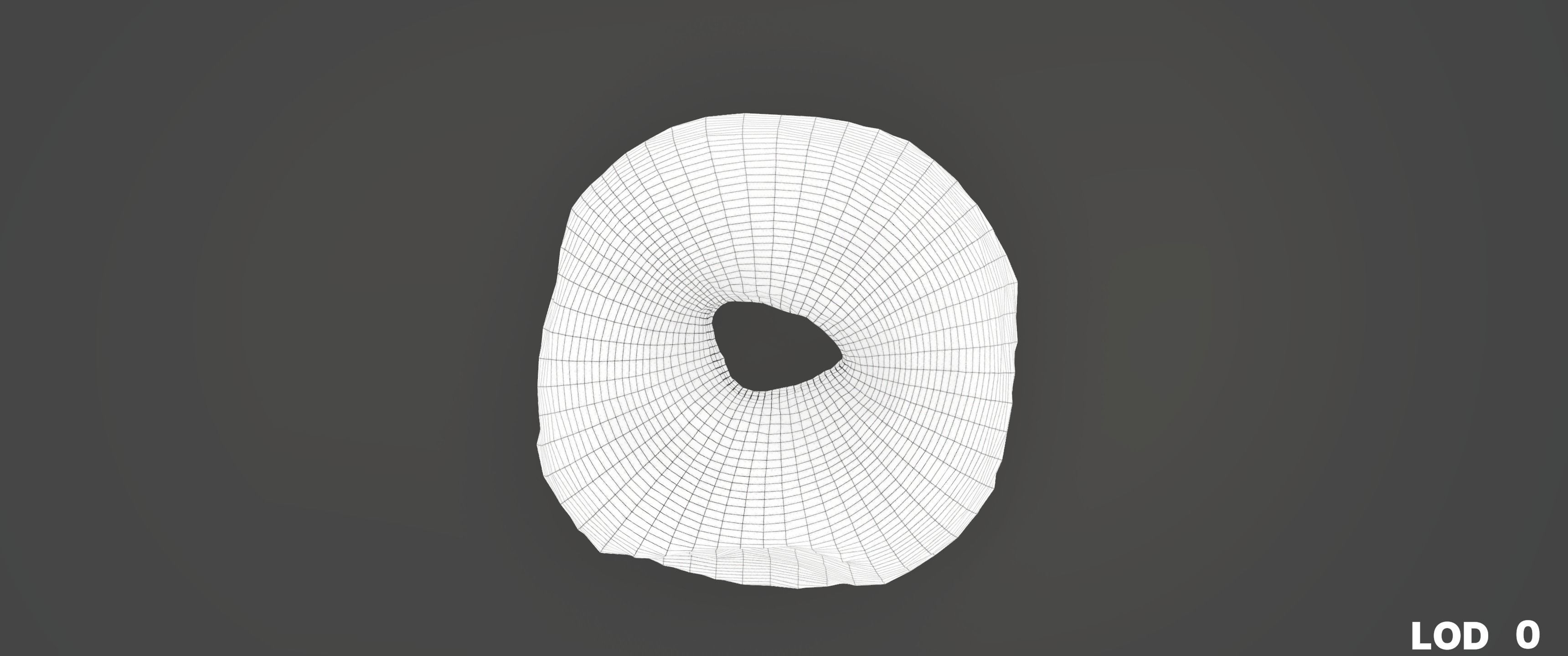 8k Another Glazed Doughnut - 5 Levels of Detail Low-poly 3D model_29