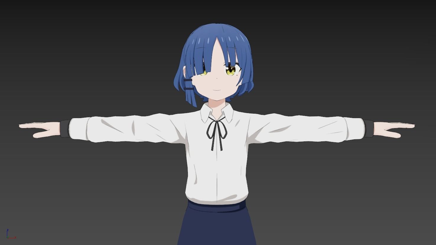 Ryo Yamada Bocchi the Rock VRChat Avatar 3D model_9