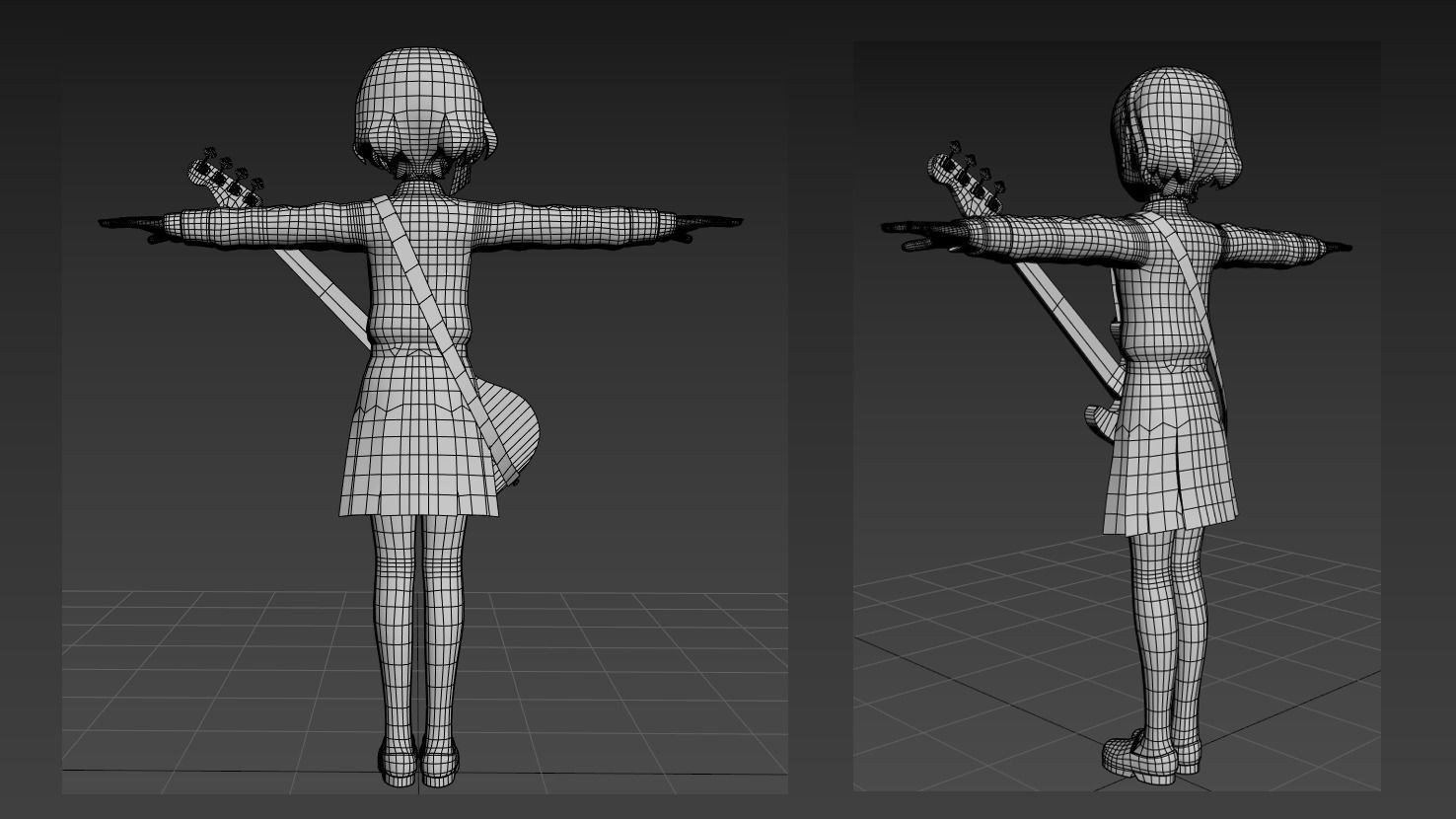 Ryo Yamada Bocchi the Rock VRChat Avatar 3D model_3