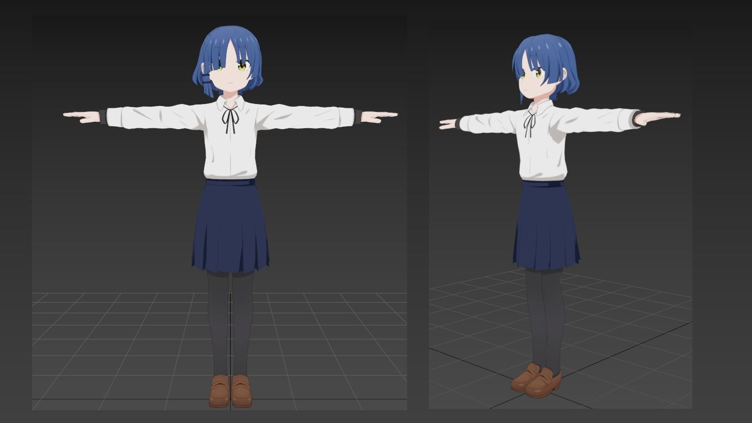 Ryo Yamada Bocchi the Rock VRChat Avatar 3D model_5