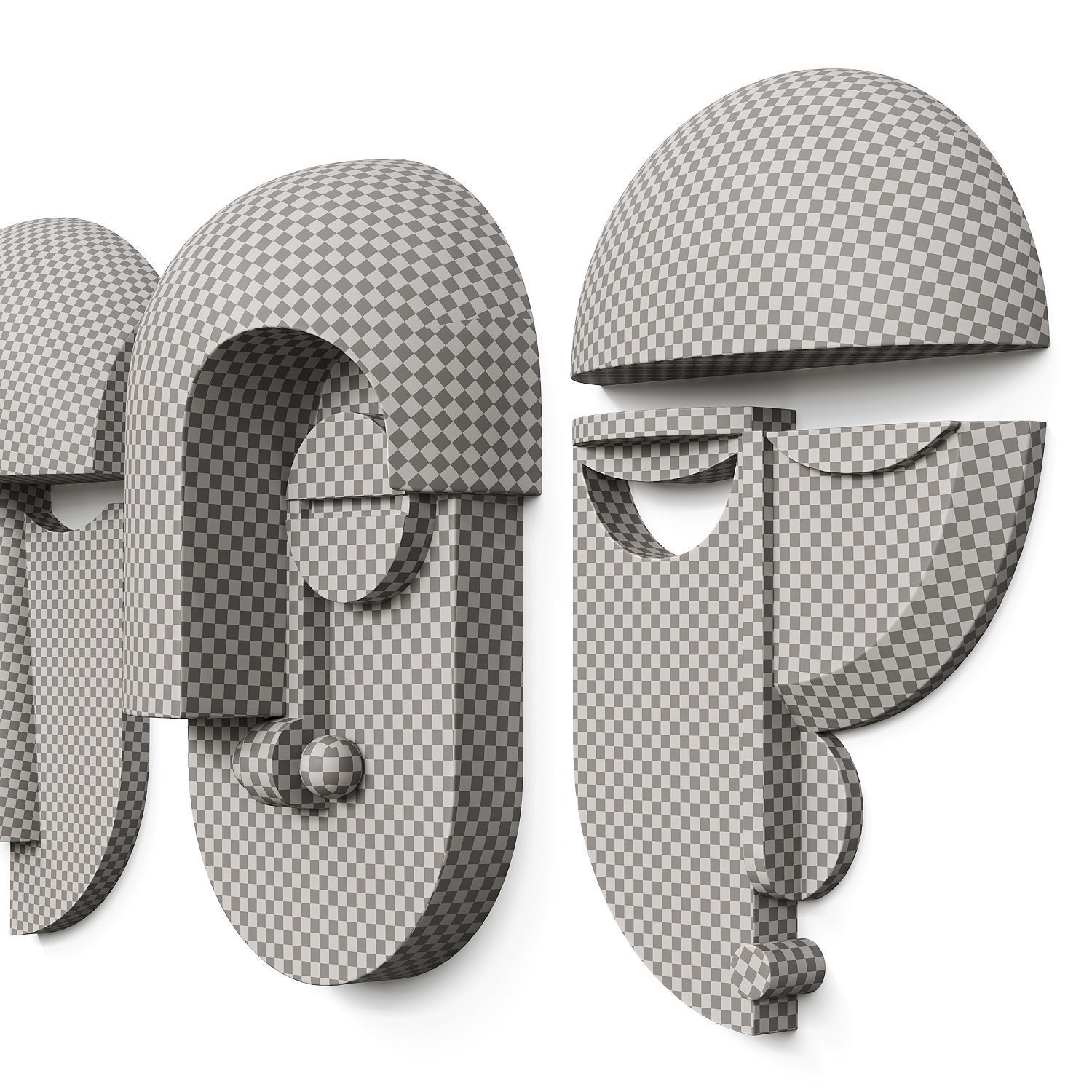 Eric Roinestads Ceramic faces 3D model_5