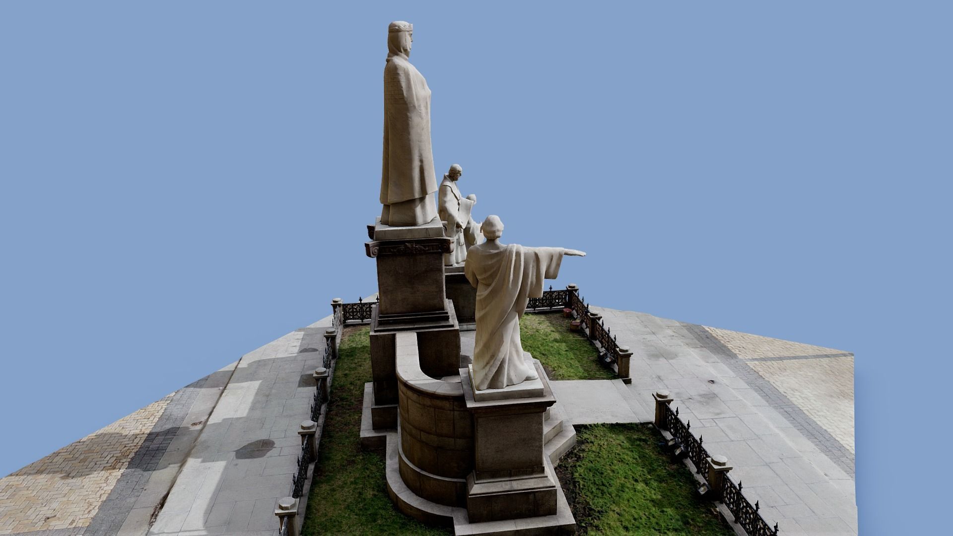 3D model - Monument to Princess Olga Kyiv Ukraine usdz gltf obj 3D model_3